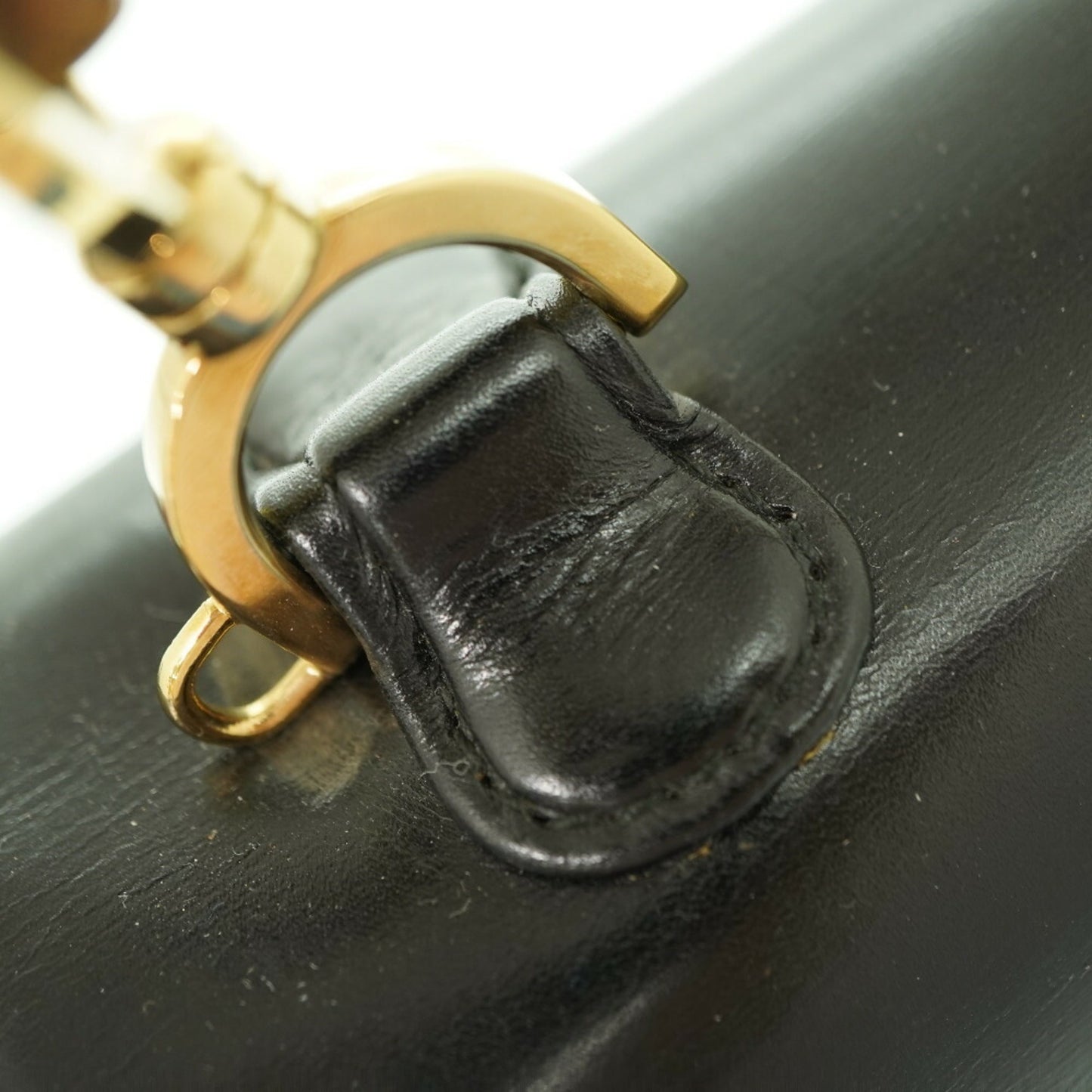Gucci Black Leather Handbag ( )