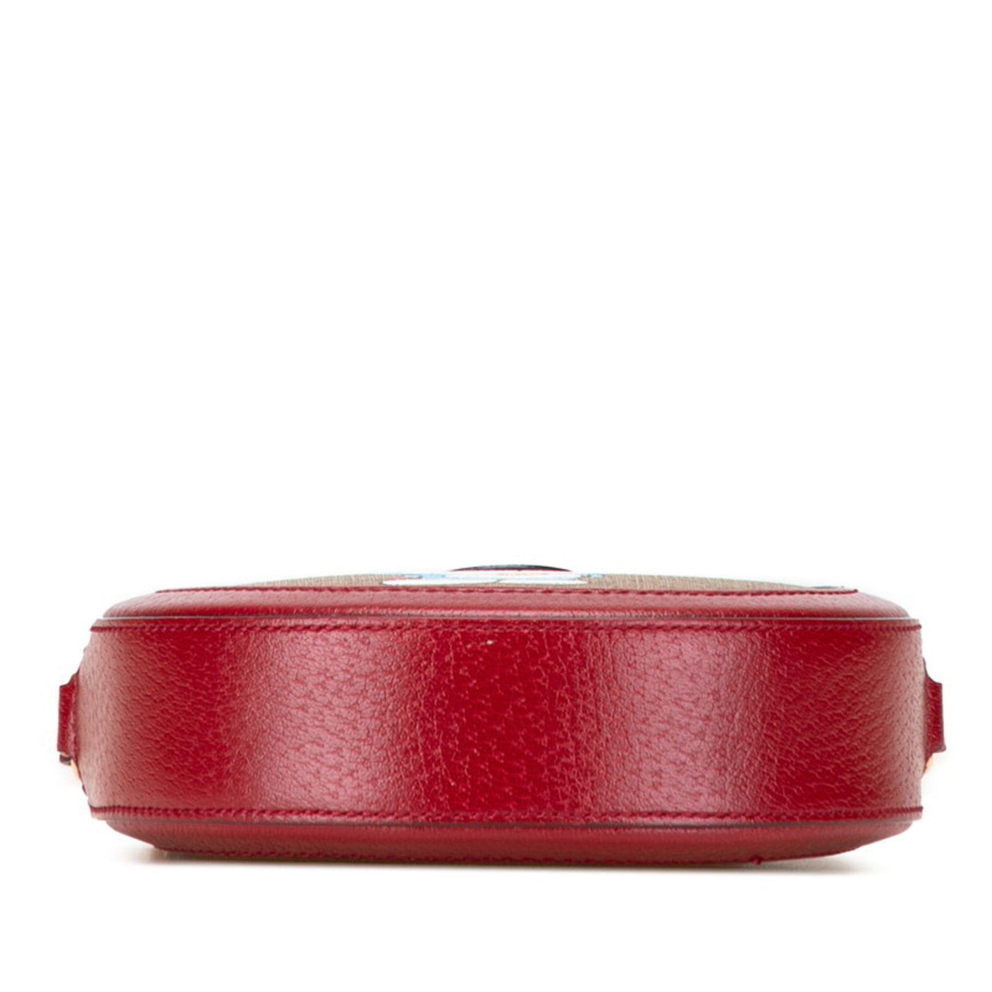 Gucci Brown Red Color Pvc Leather Shoulder Bag ( )