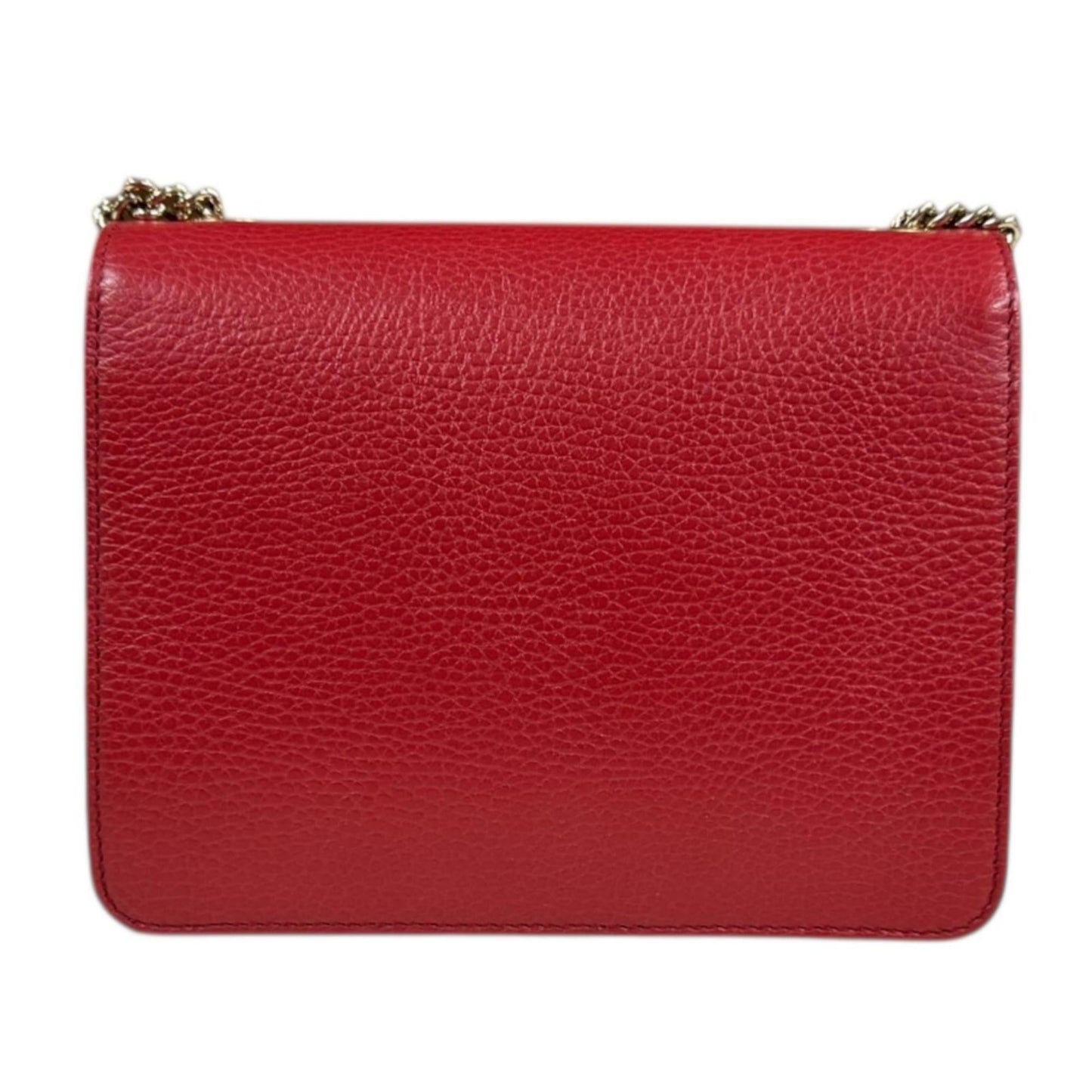 Gucci Red Color Leather Shoulder Bag ( )