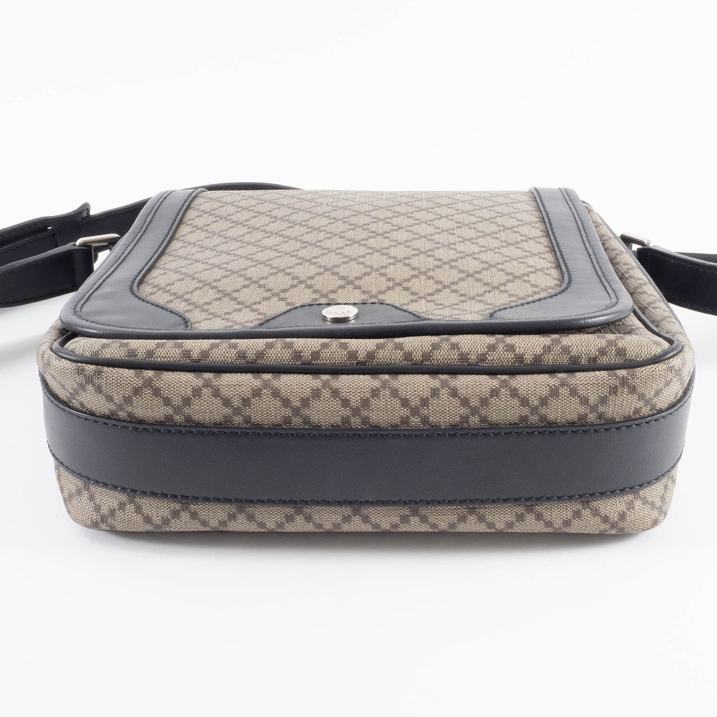 Gucci Beige Black Pvc Leather Shoulder Bag ( )