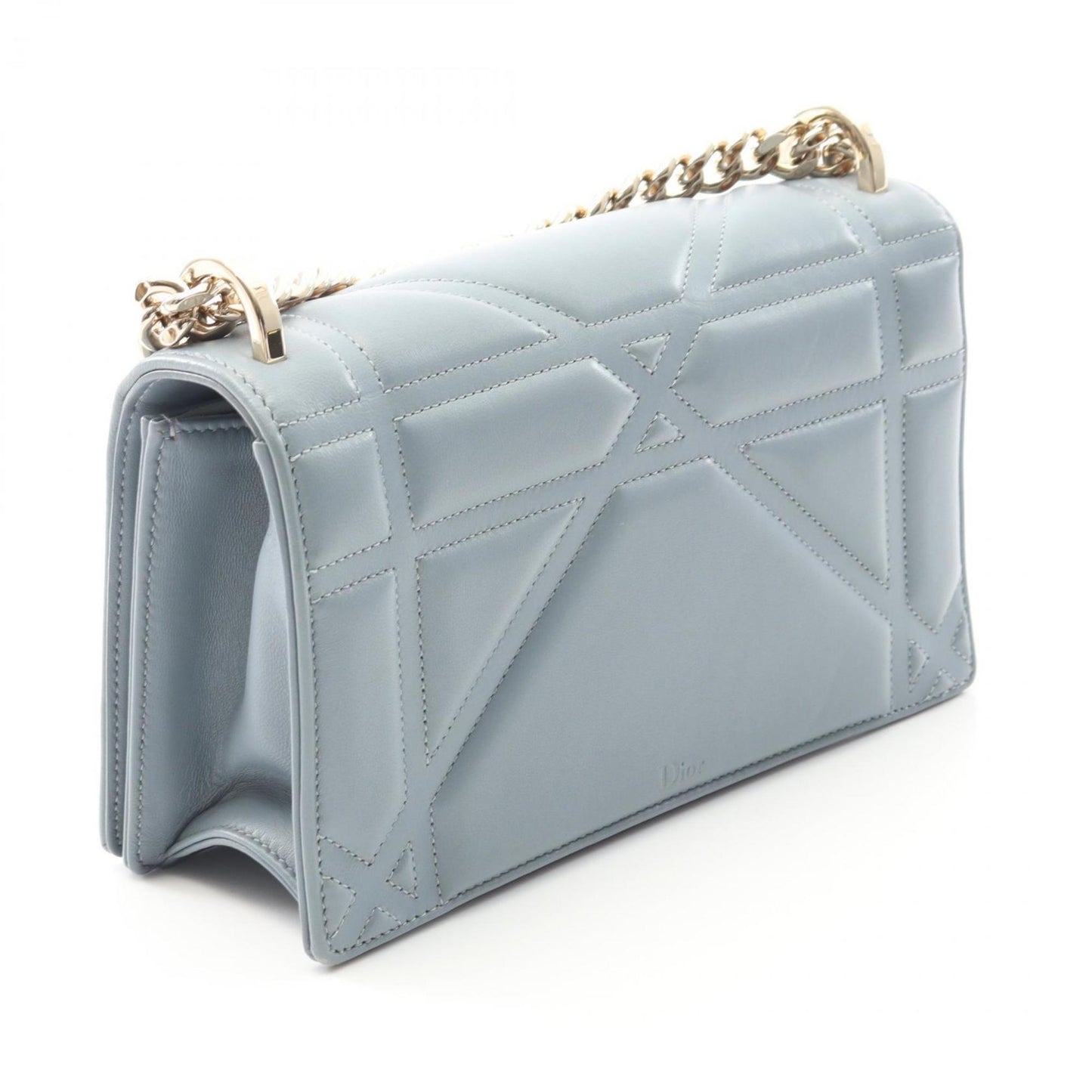 Christian Dior Blue Leather Shoulder Bag ()