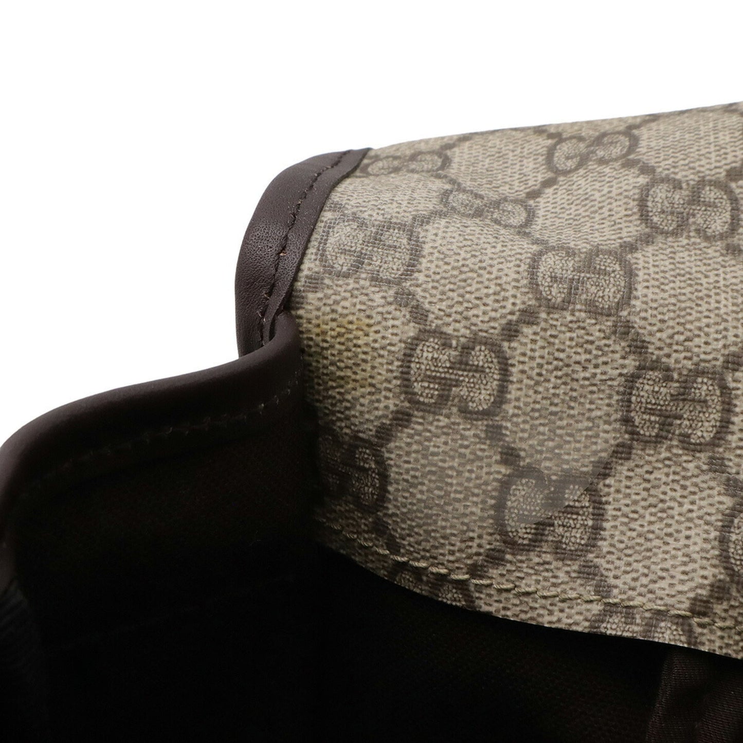 Gucci Gg Plus Beige Dark Brown Gg Supreme Shoulder Bag ( )