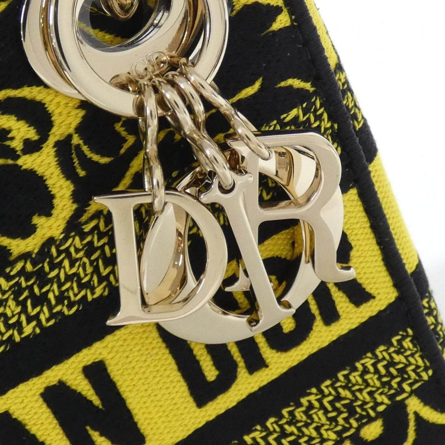 Christian Dior Yellow Canvas Handbag ()