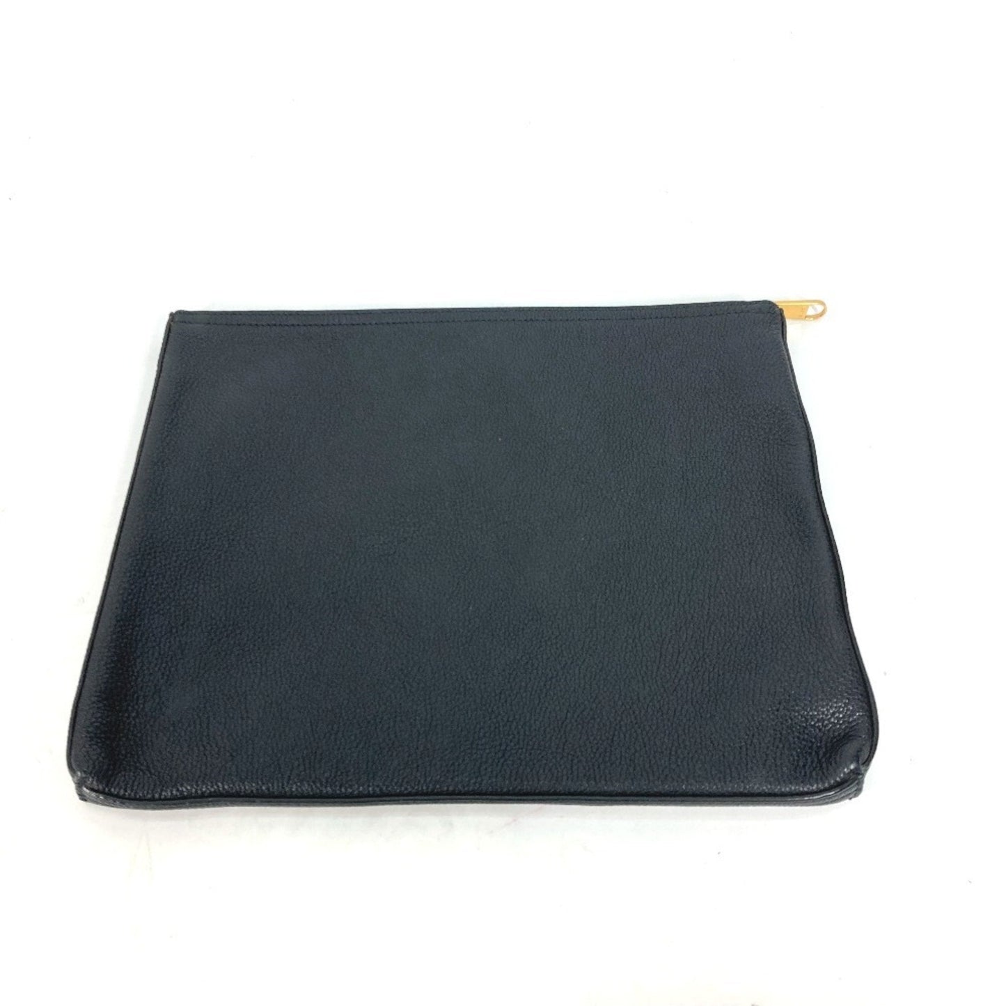 Gucci Black Leather Clutch Bag Pouch ( )