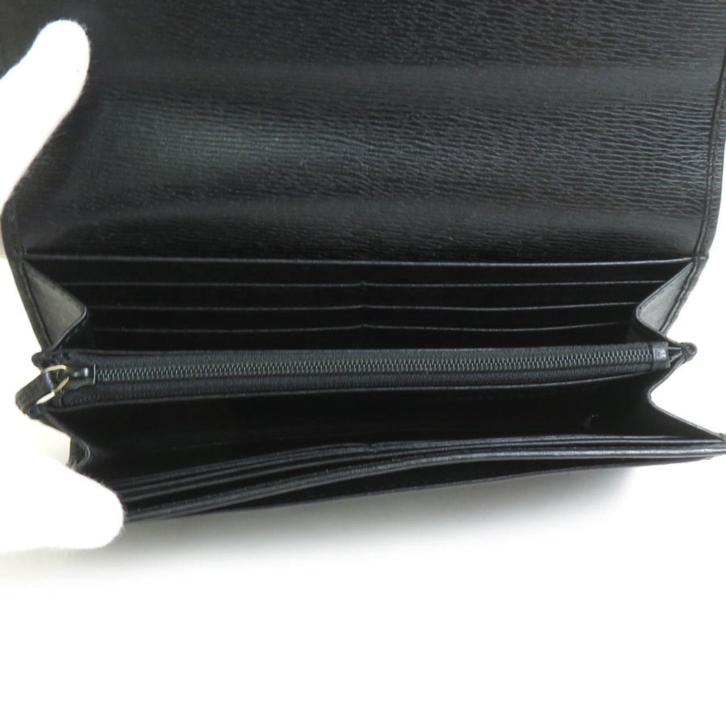 Gucci Black Leather Long Wallet (Bi-Fold) ( )