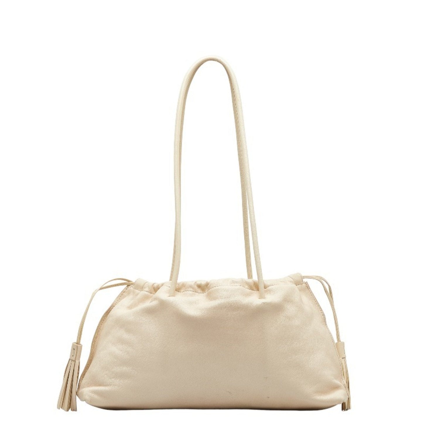 Gucci Ivory White Leather Handbag Tote Bag ( )