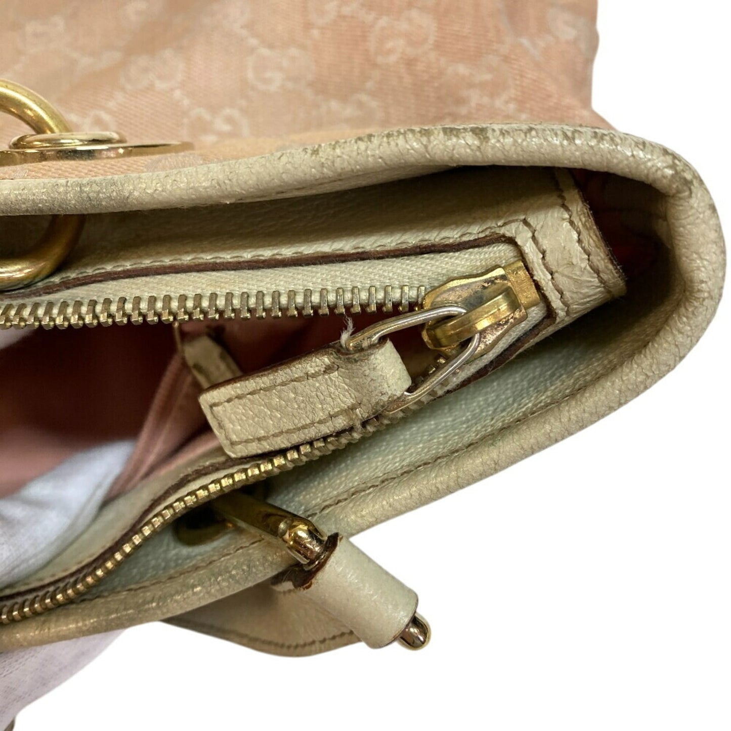 Gucci White Canvas Tote Bag ( )