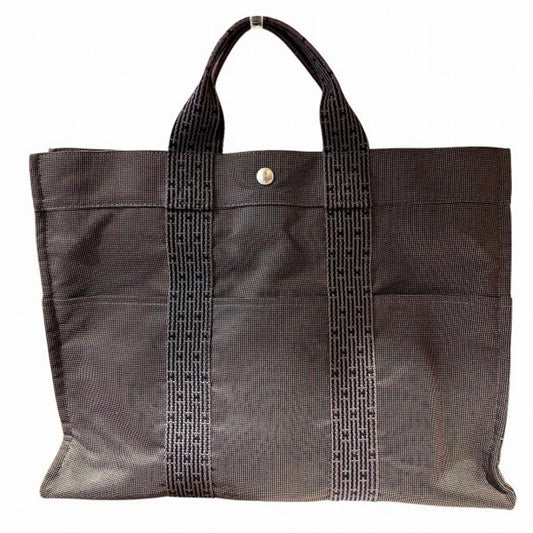 Hermes Gray Canvas Tote Bag ( )