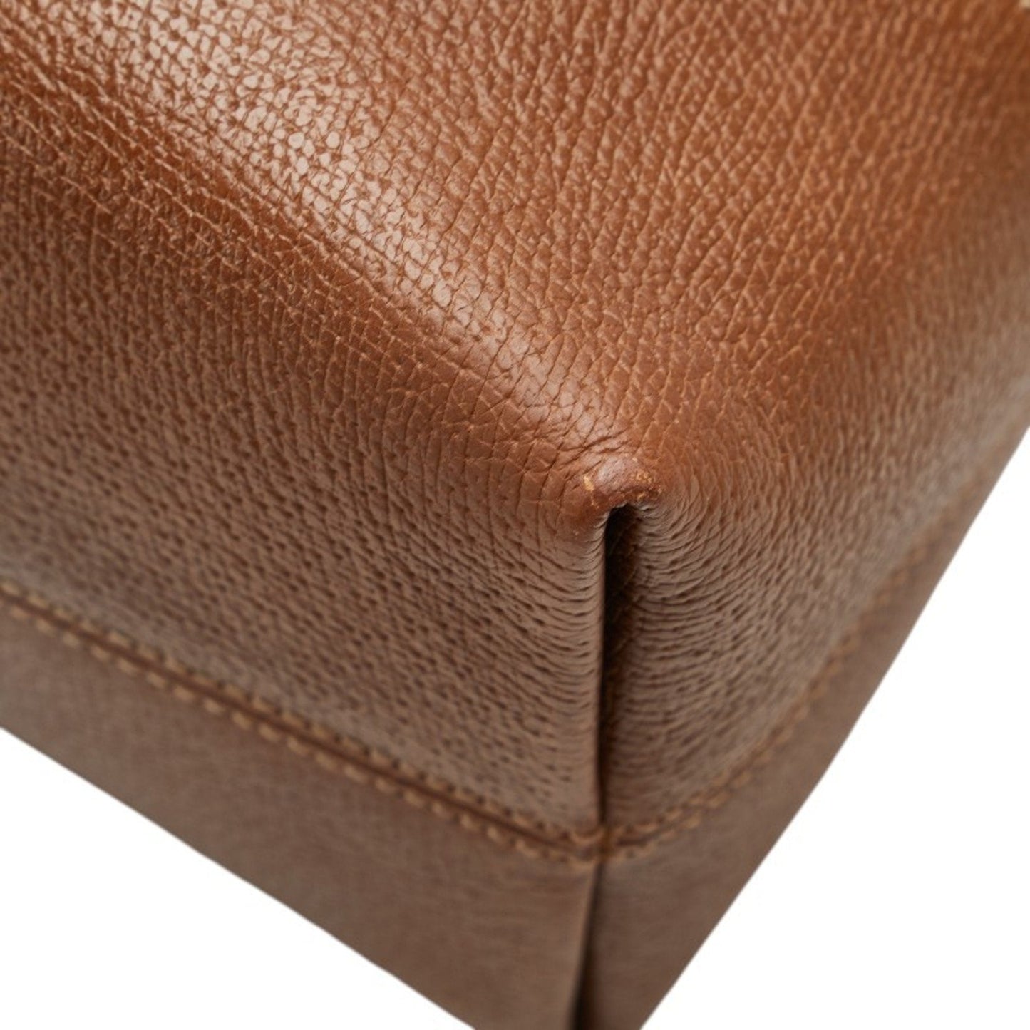 Gucci Gg Canvas Beige Brown Gg Canvas Leather Handbag Tote Bag ( )