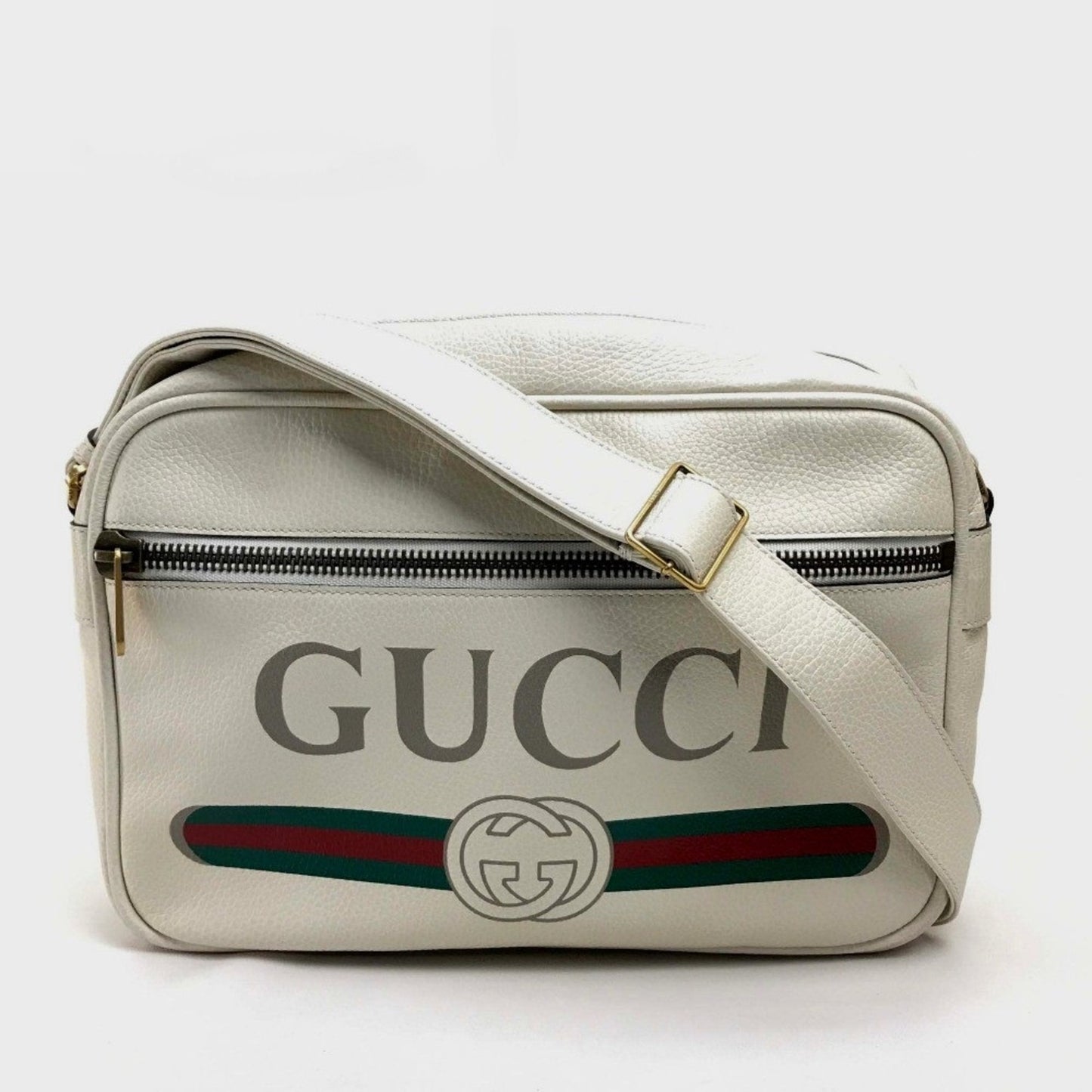 Gucci White Leather Shoulder Bag ( )