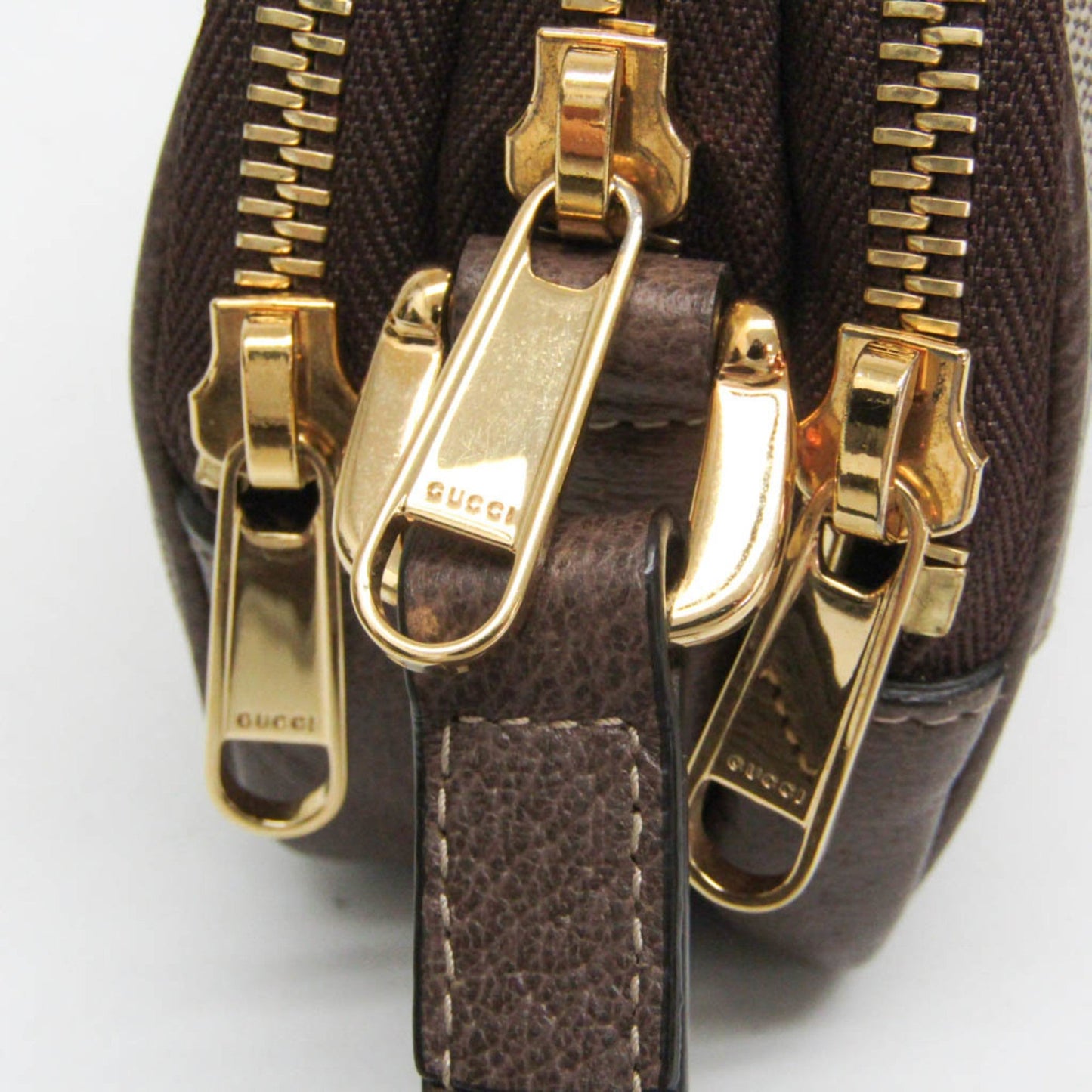 Gucci Ophidia Beige Brown Leather Gg Supreme Shoulder Bag ( )