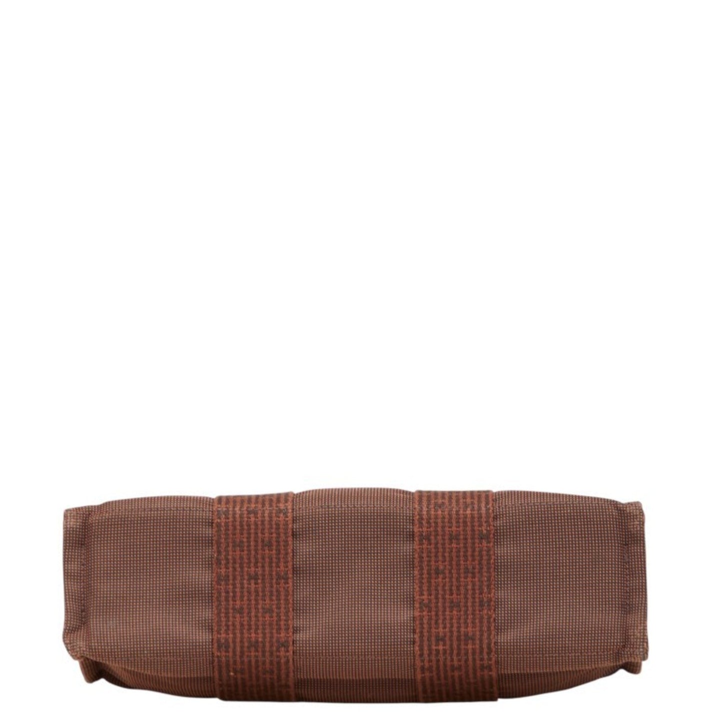 Hermes Her Line Brown Canvas Handbag Tote Bag ( )