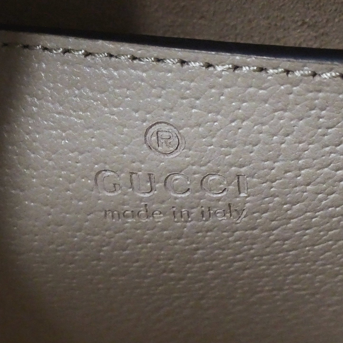 Gucci Beige Leather Handbag Shoulder Bag ( )