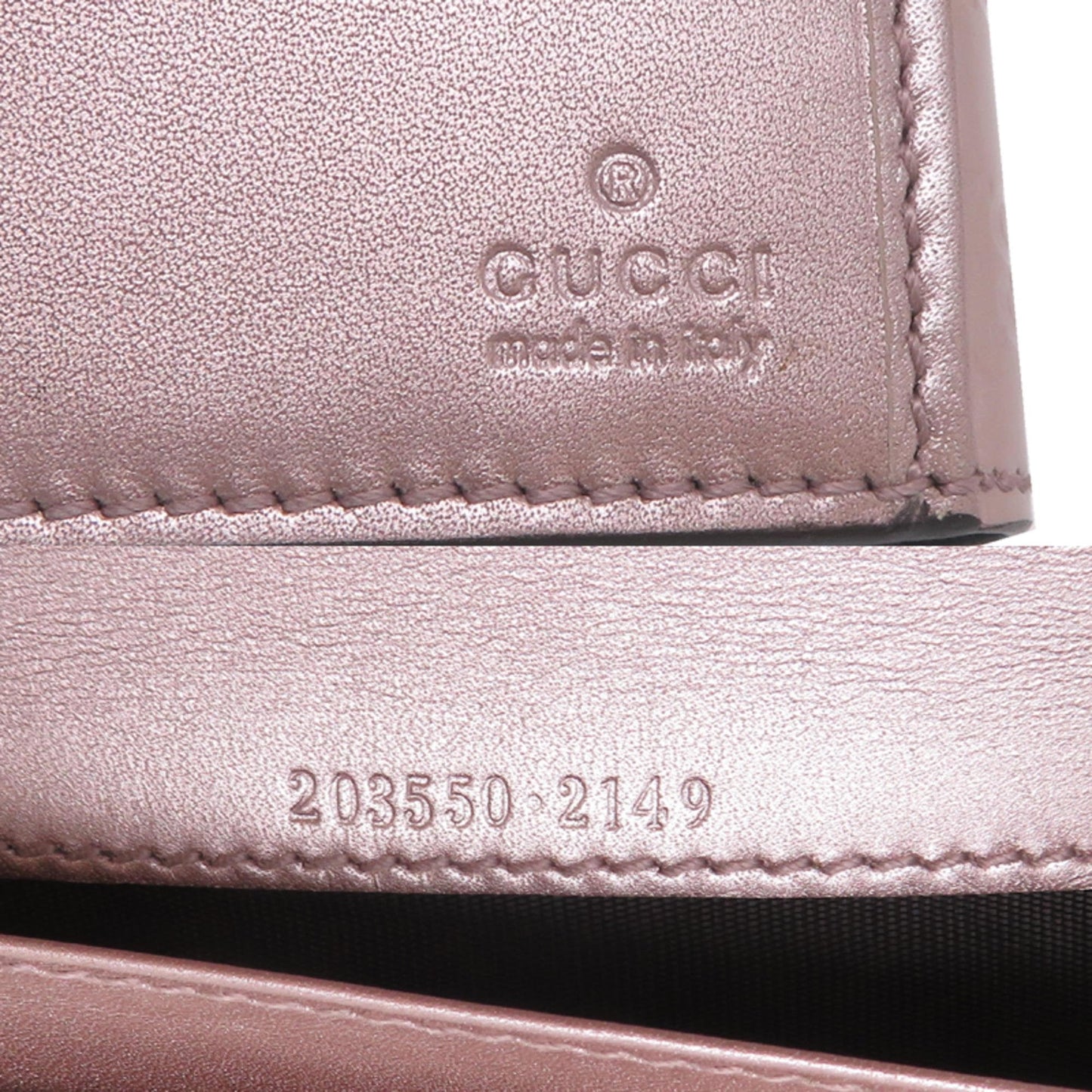 Gucci Microguccissima Pink Leather Long Wallet (Bi-Fold) ( )
