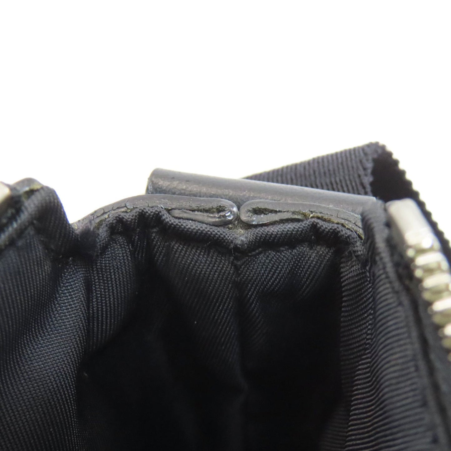 Gucci Sherry Line Black Canvas Shoulder Bag ( )