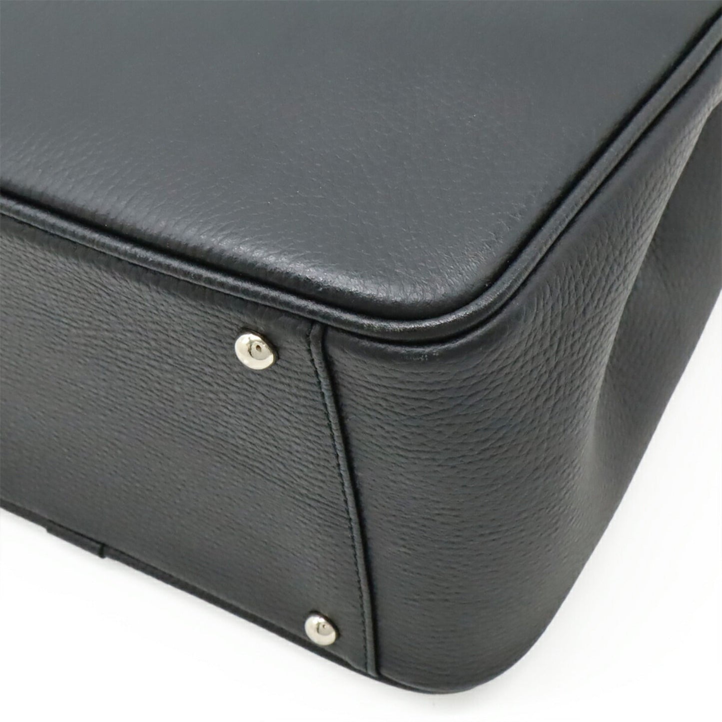 Burberry Black Leather Handbag Tote Bag ( )
