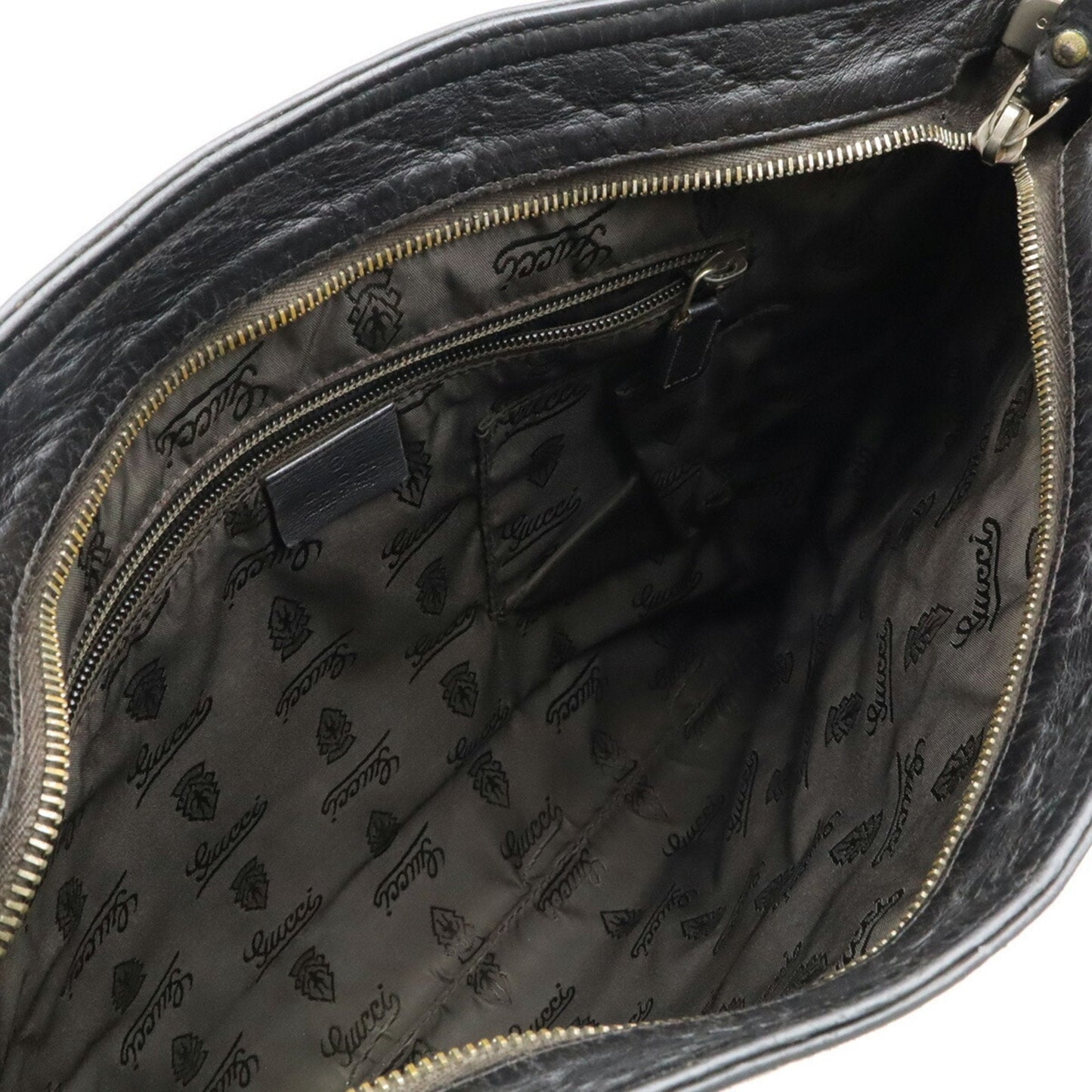 Gucci Black Leather Shoulder Bag ( )