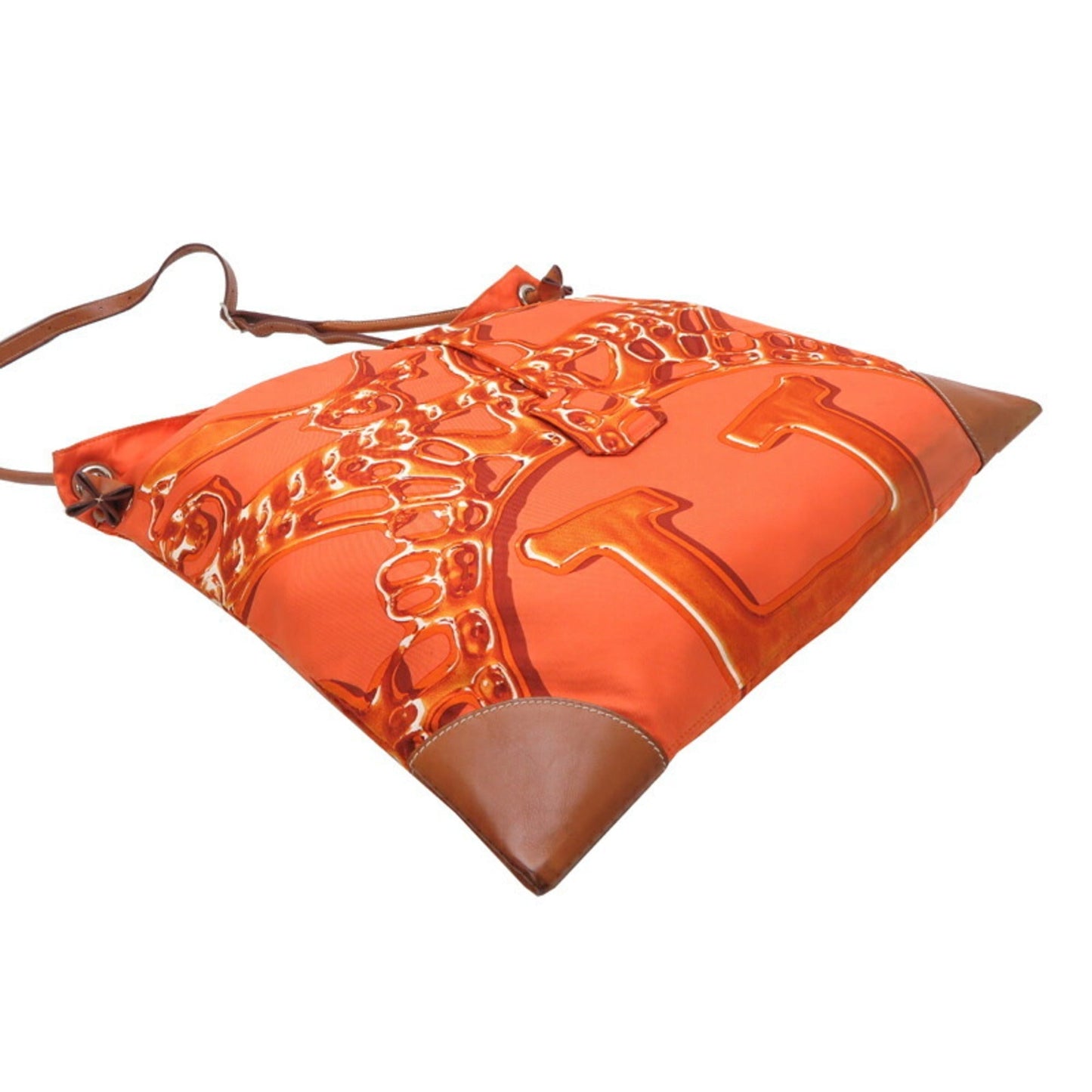 Hermes Orange Silk Shoulder Bag ( )