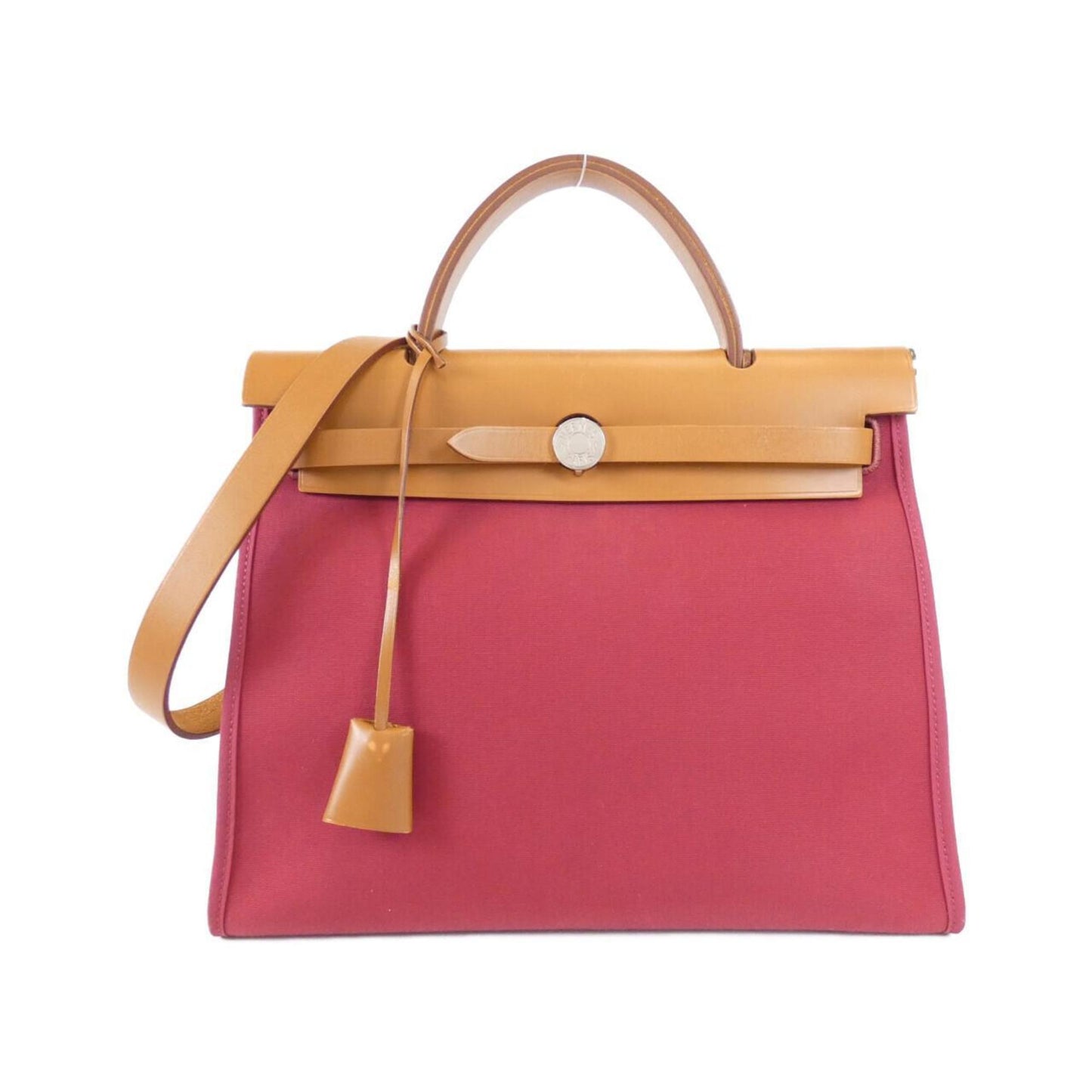 Hermes Fauve Toile Officier Handbag ( )
