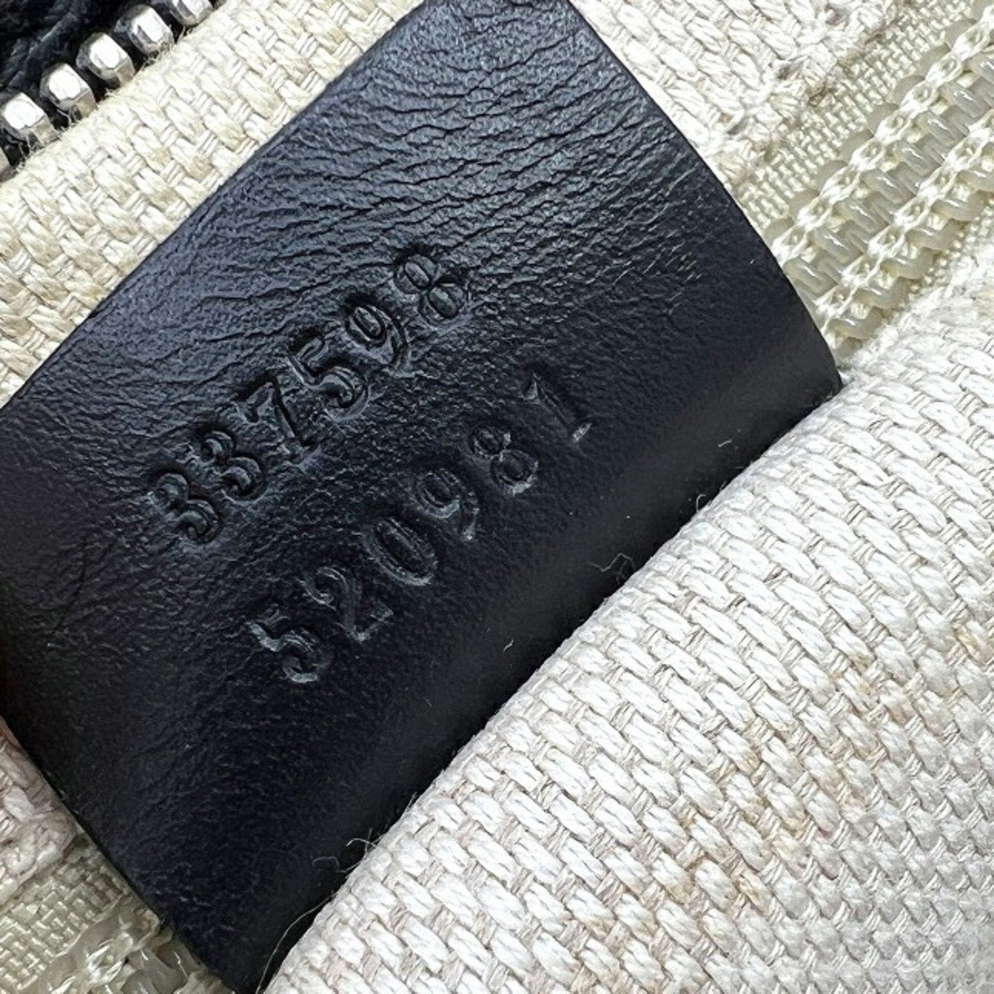 Gucci Black Gg Canvas Leather Shoulder Bag ( )