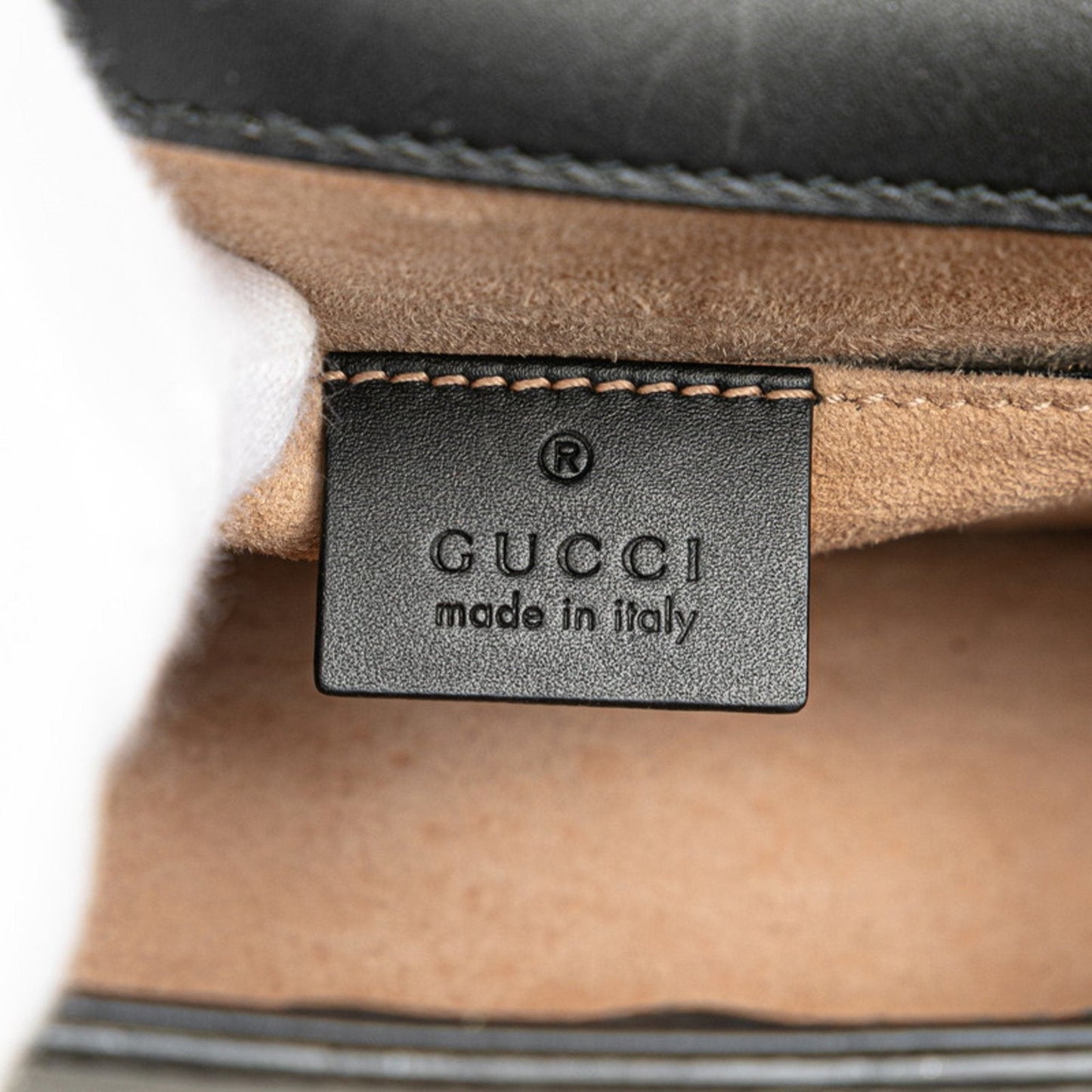 Gucci Black Leather Shoulder Bag ( )