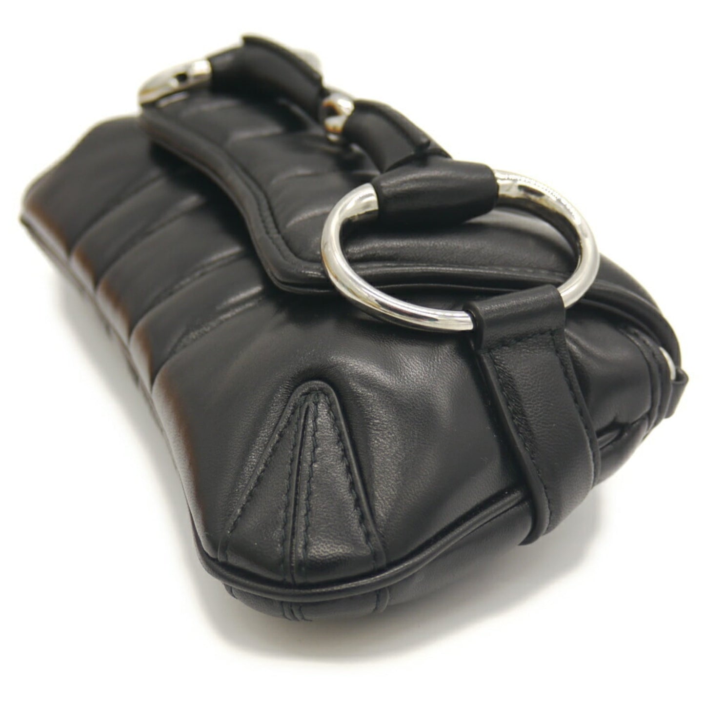 Gucci Black Leather Shoulder Bag ( )