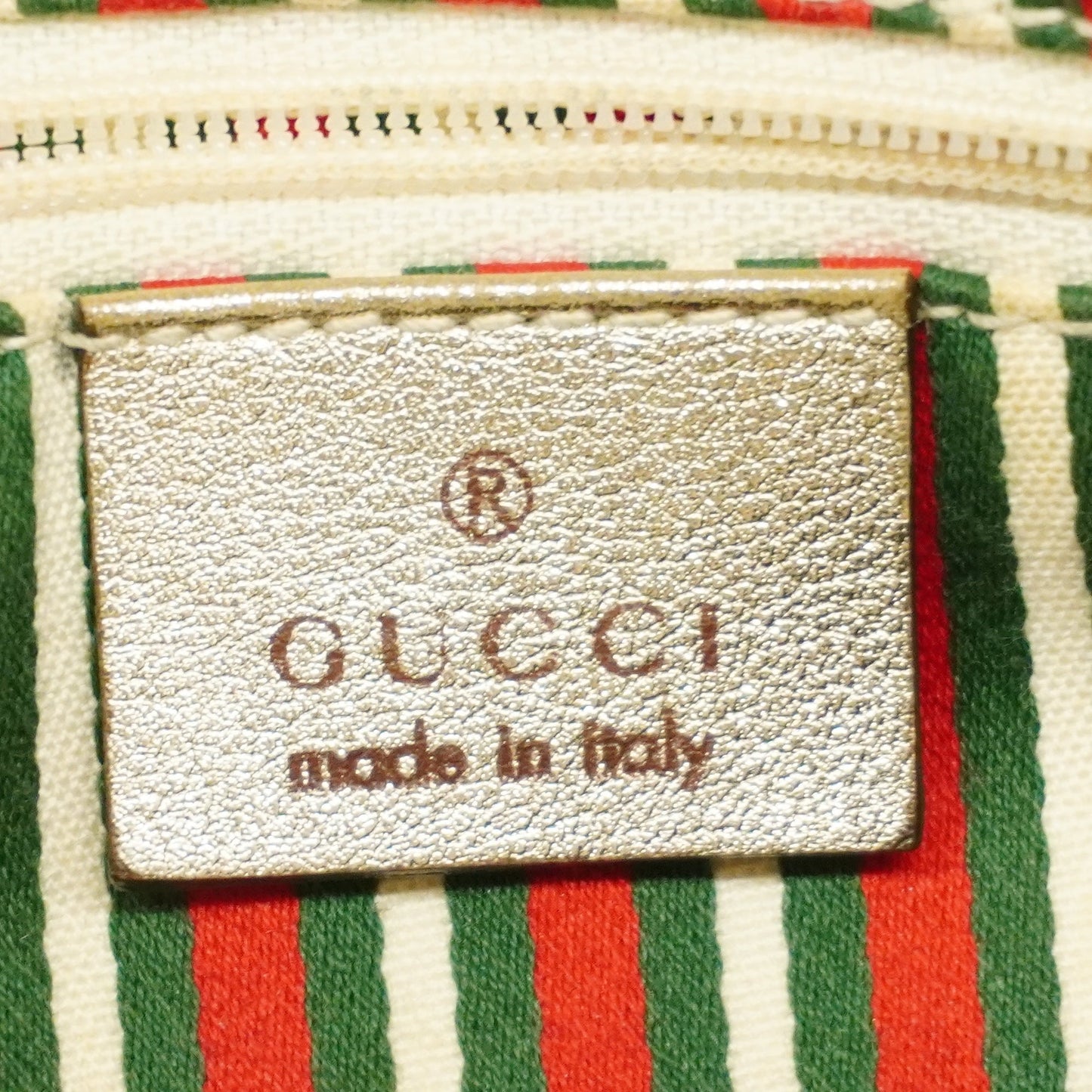 GUCCI Auth  GG Canvas Handbag 130942 Women's Handbag Beige,Gold