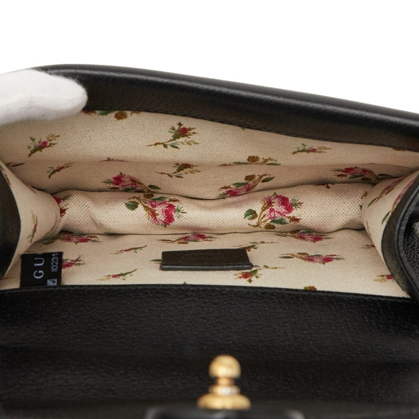 Gucci Black Leather Shoulder Bag ( )