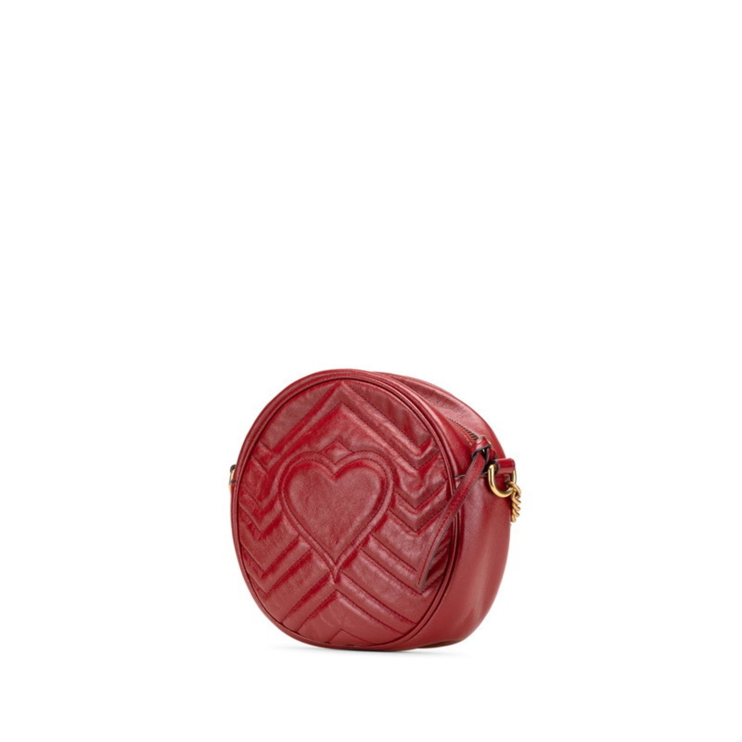 Gucci Gg Marmont Red Color Leather Shoulder Bag ( )