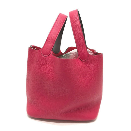 Hermes Pink Togo Leather Handbag Tote Bag ( )