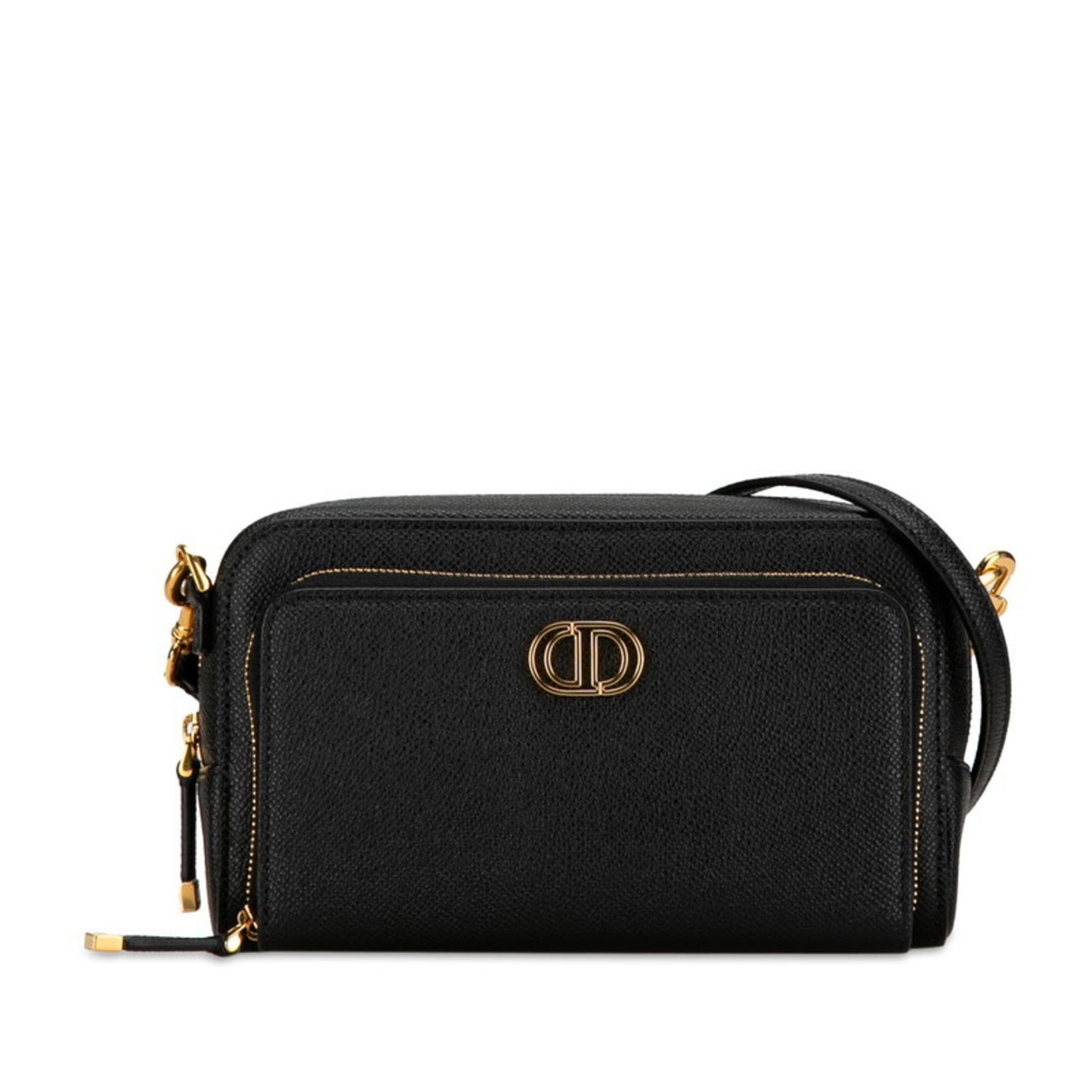 Christian Dior Black Leather Shoulder Bag ()