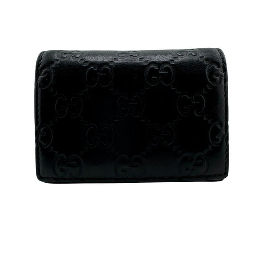 Gucci Black Leather Long Wallet (Bi-Fold) ( )
