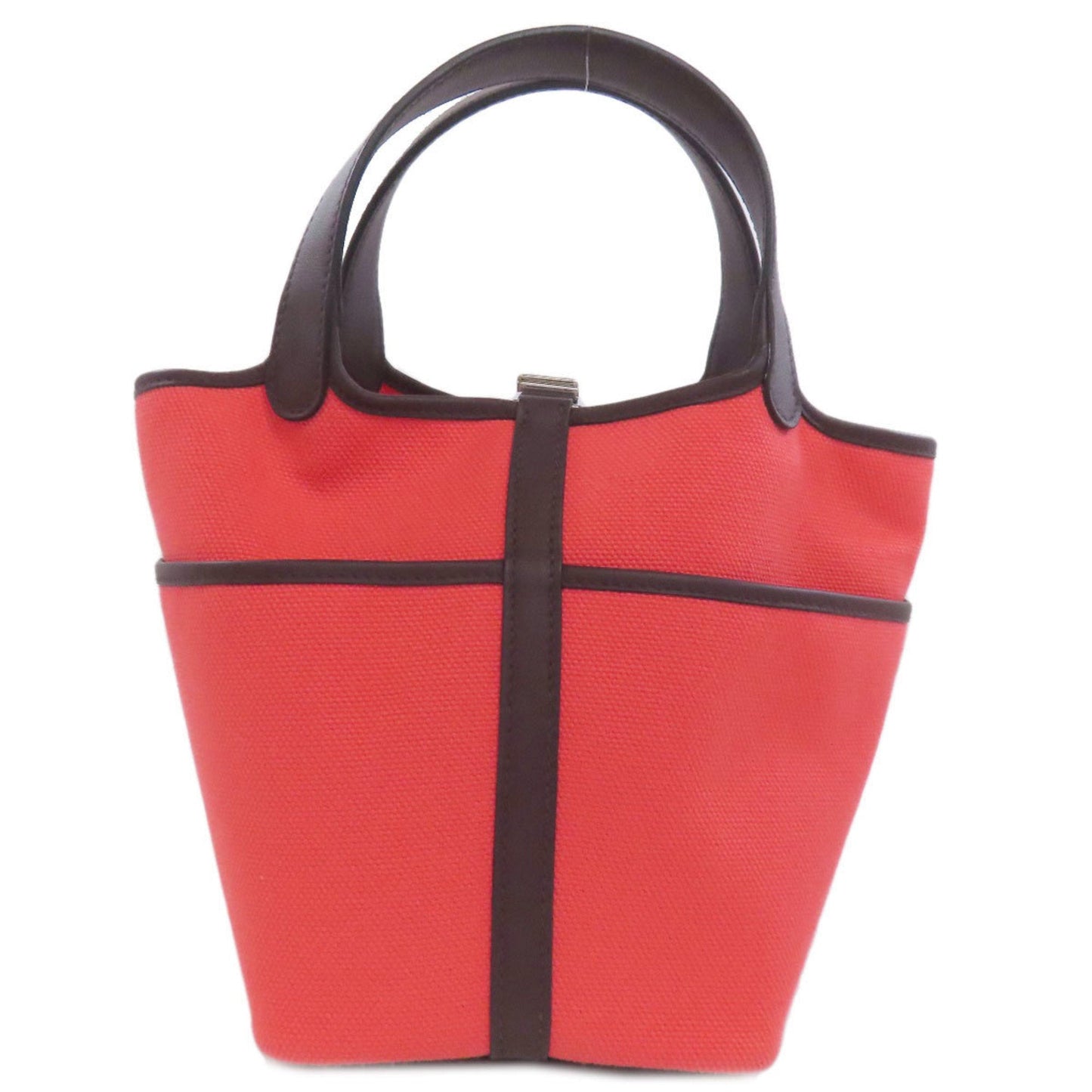 Hermes Picotin Red Color Toile H Handbag ( )