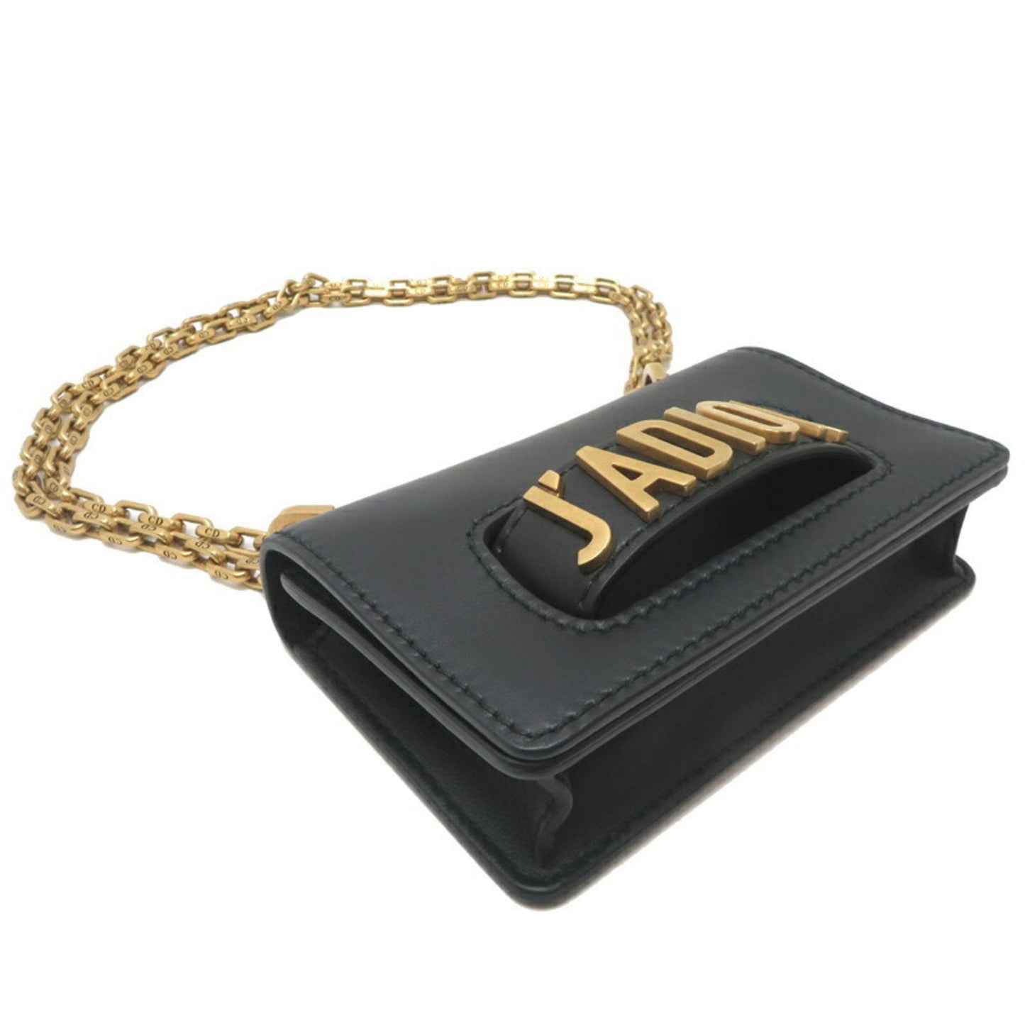 Christian Dior Black Leather Shoulder Bag ()