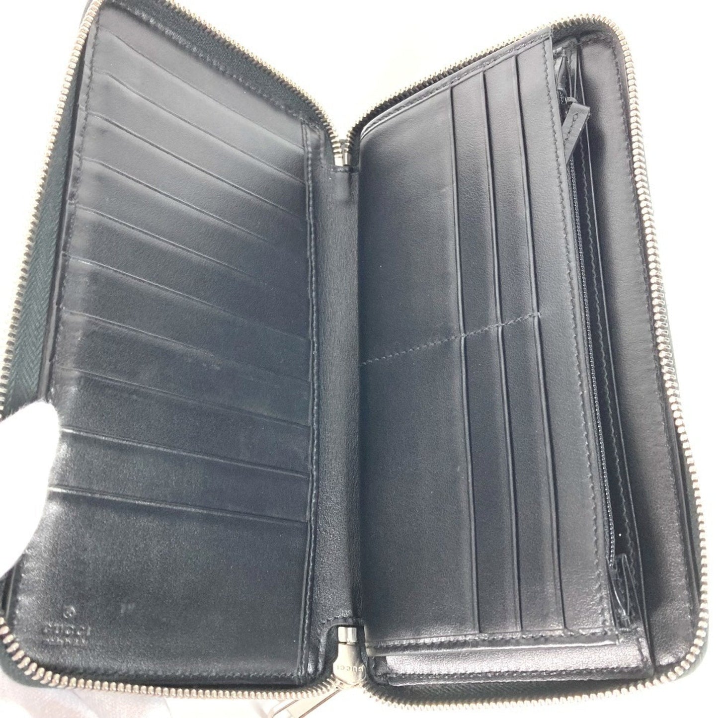 Gucci Black Leather Long Wallet (Bi-Fold) ( )