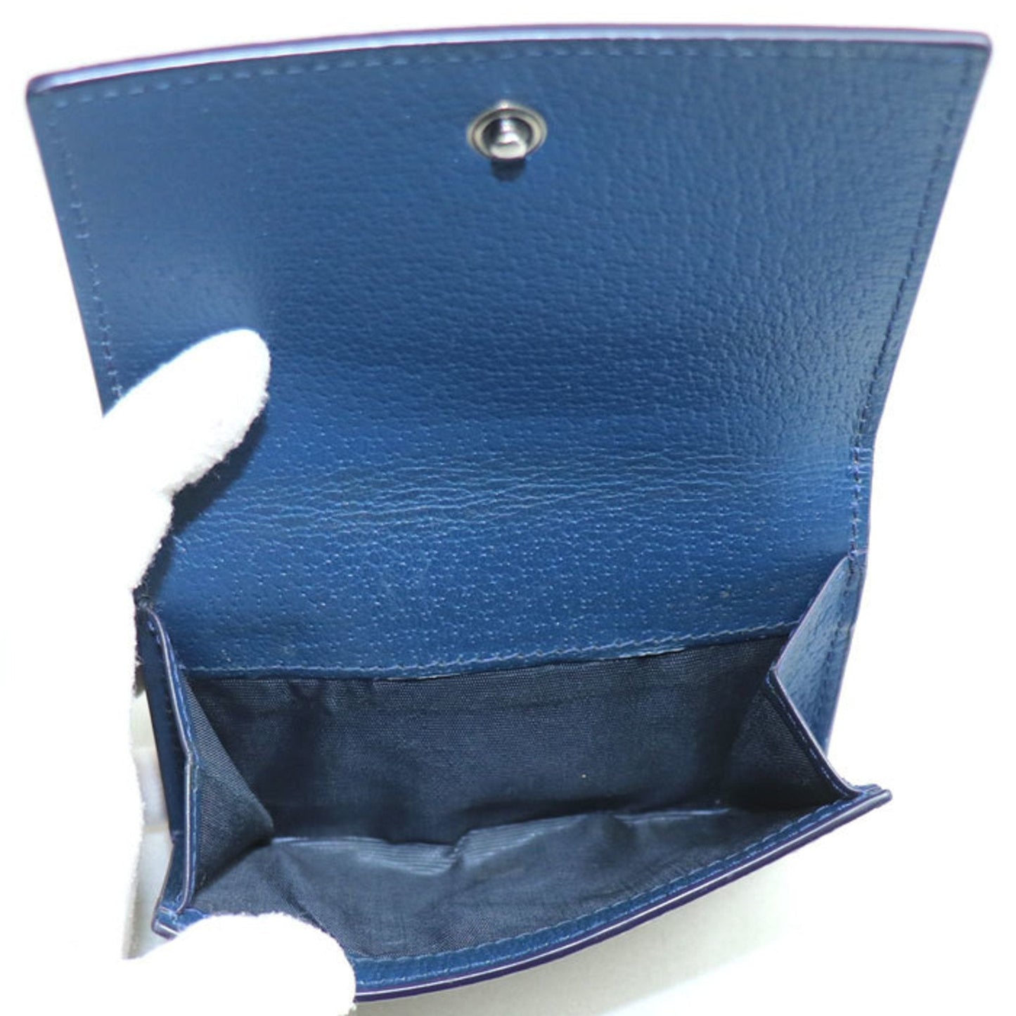 Gucci Beige Blue Gg Supreme Wallet (Tri-Fold) ( )