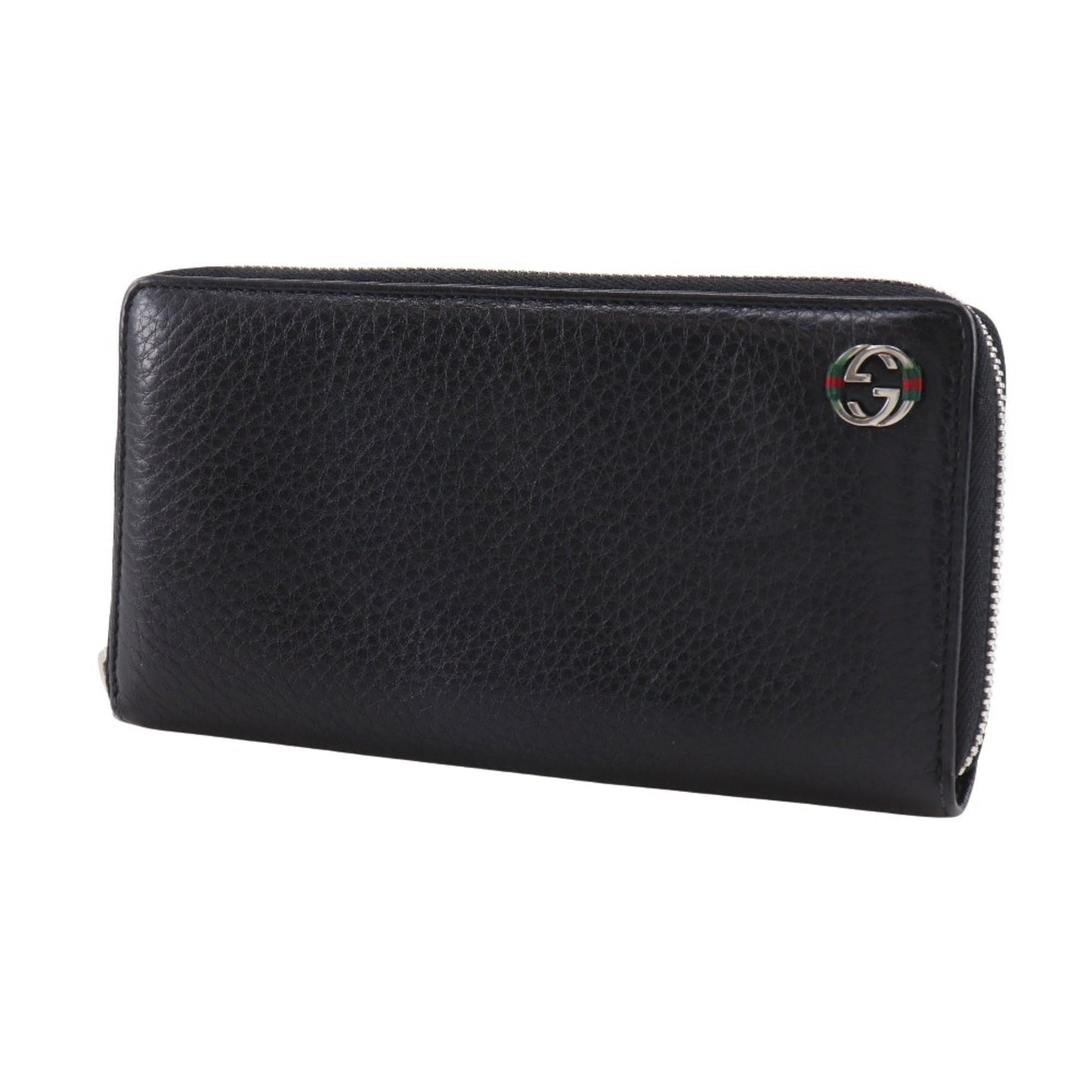 Gucci Black Leather Long Wallet (Bi-Fold) ( )