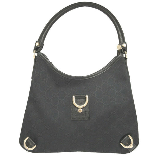 Gucci Leather Canvas Shoulder Bag