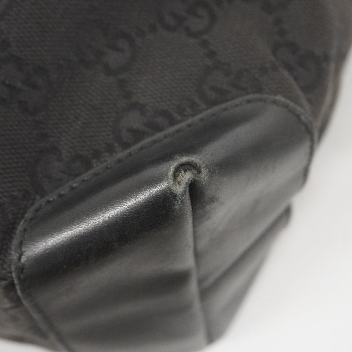Gucci Black Canvas Tote Bag ( )