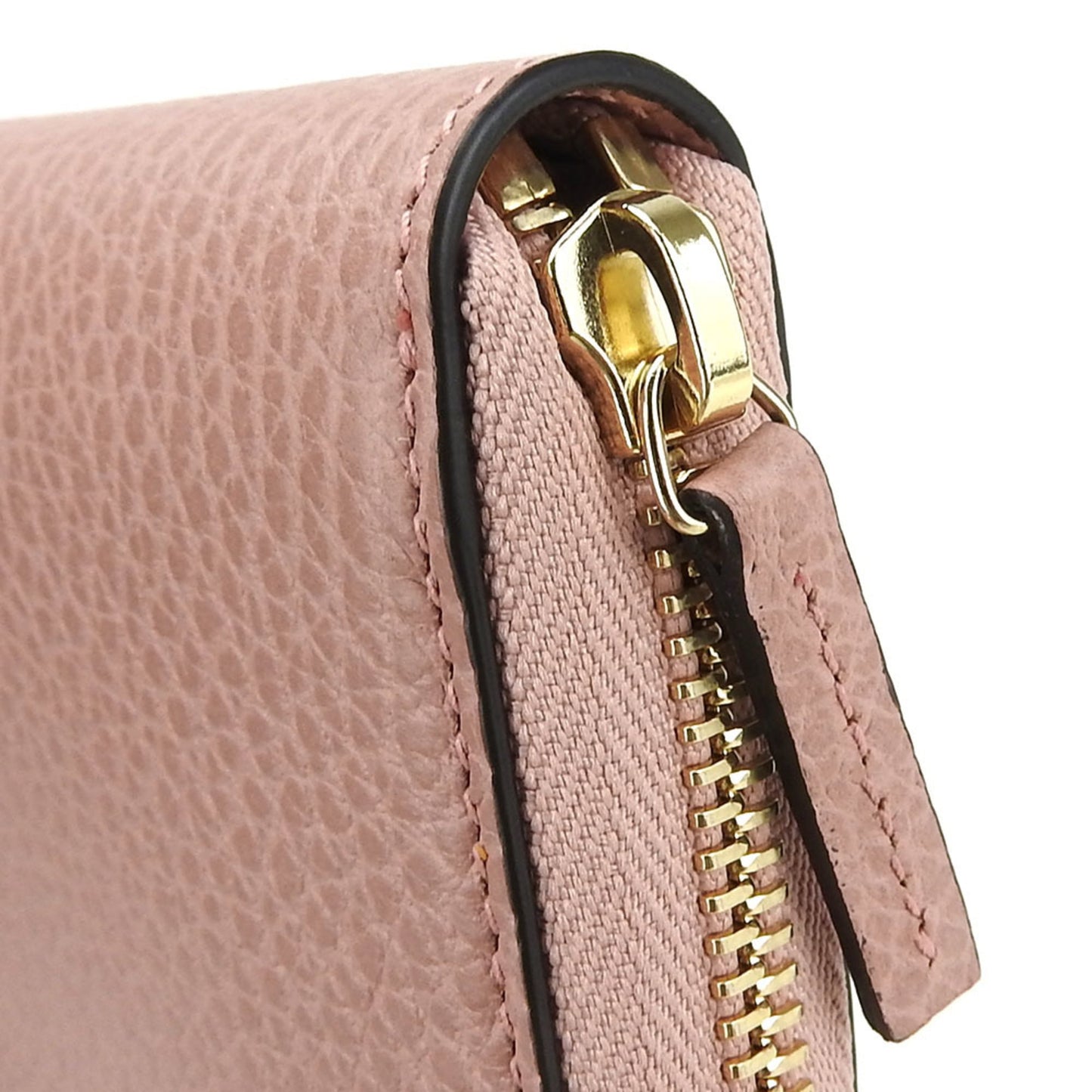Gucci Pink Leather Long Wallet (Bi-Fold) ( )