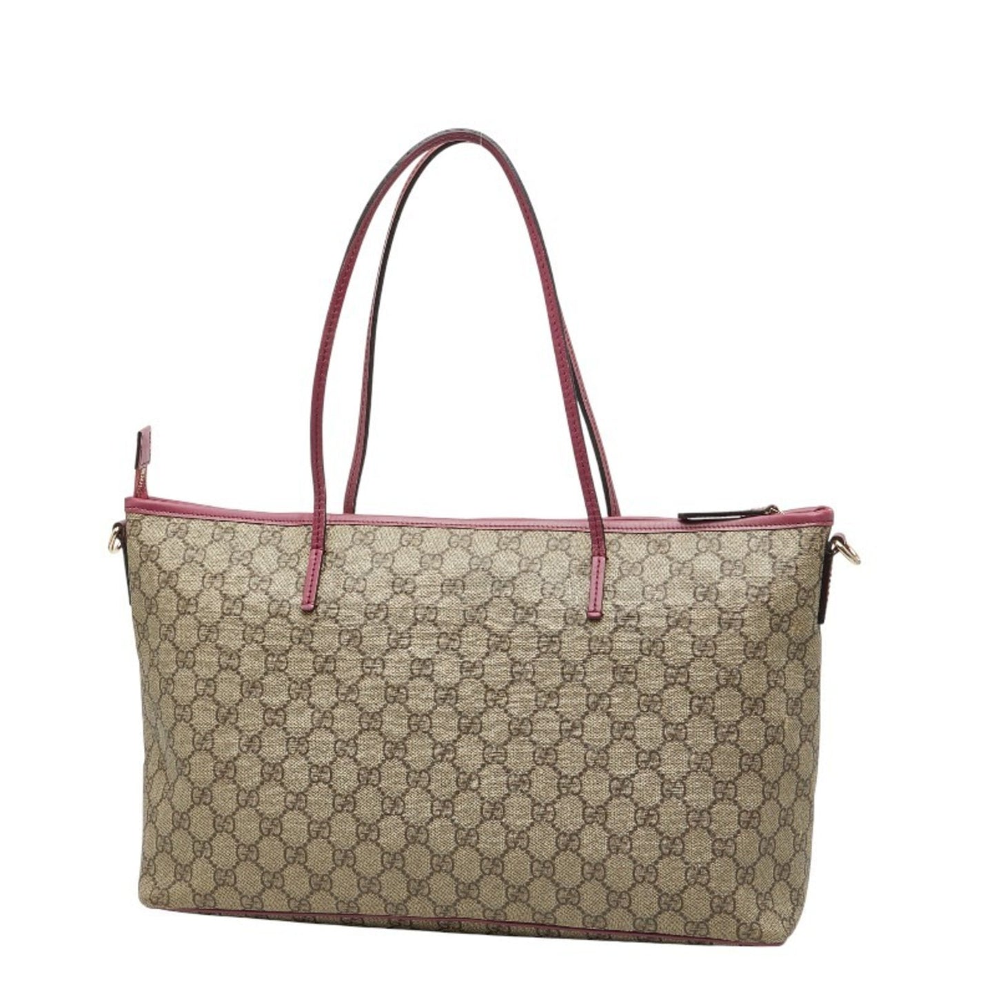 Gucci Green Canvas Leather Shoulder Bag Tote Bag ( )