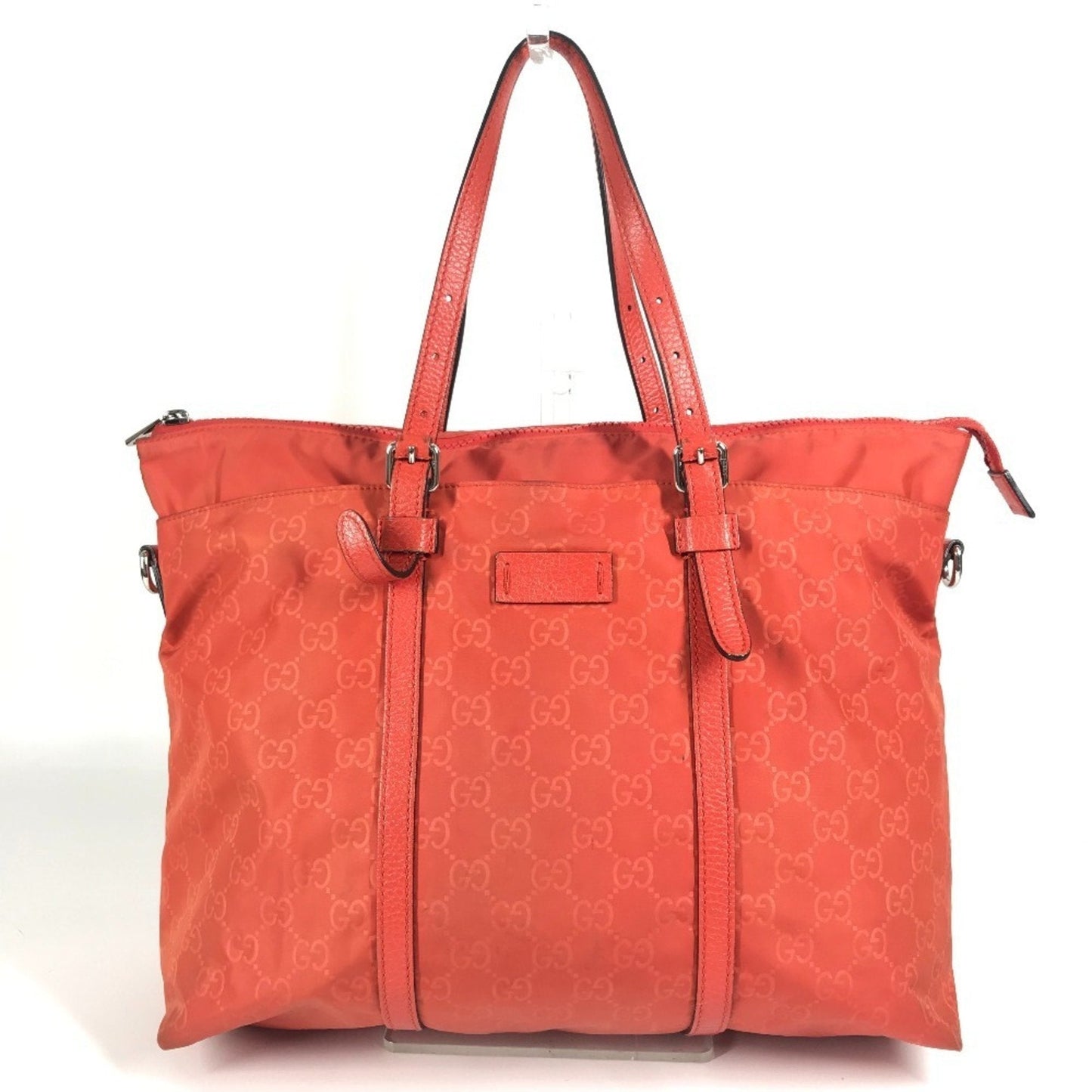 Gucci Orange Nylon Handbag Shoulder Bag Tote Bag ( )