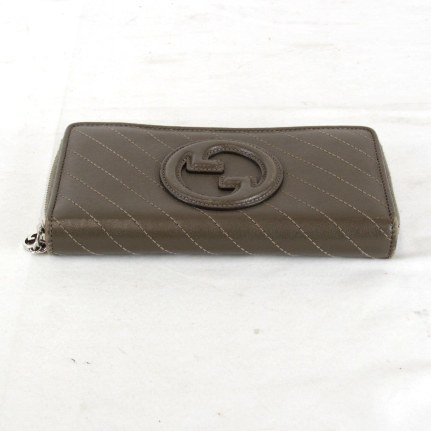 Gucci Brown Leather Long Wallet (Bi-Fold) ( )