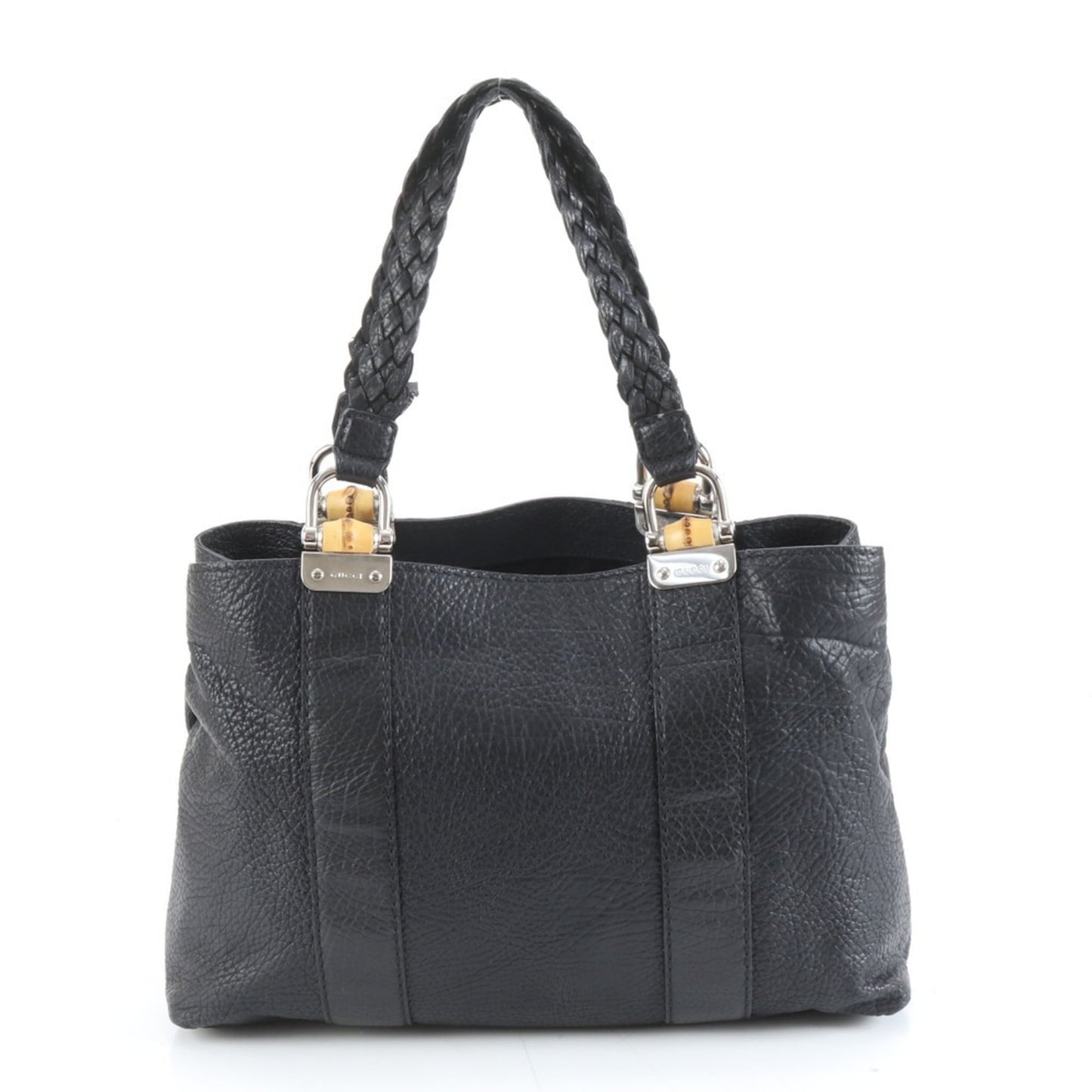 Gucci Black Leather Tote Bag ( )