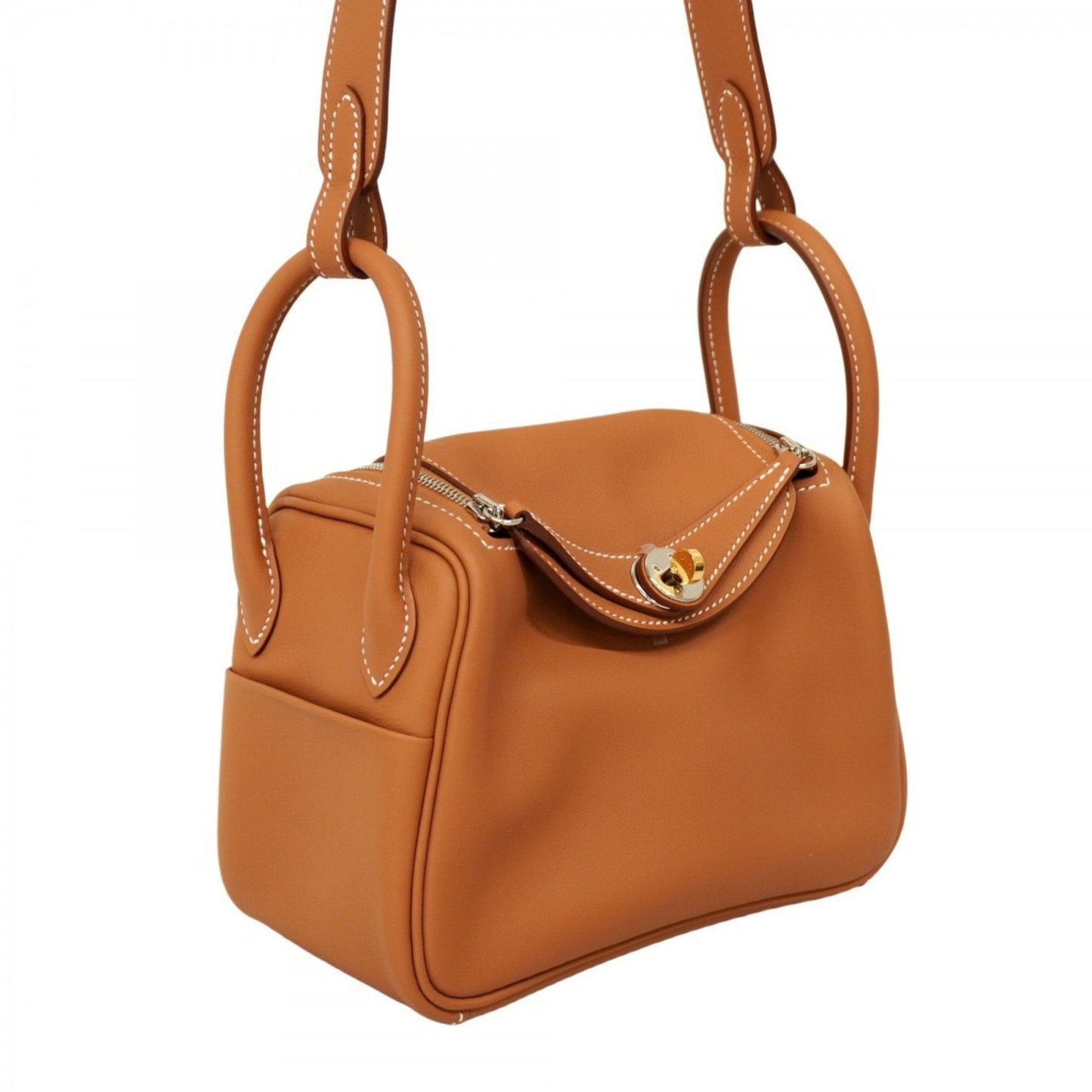 Hermes Gold Swift Leather Handbag ( )