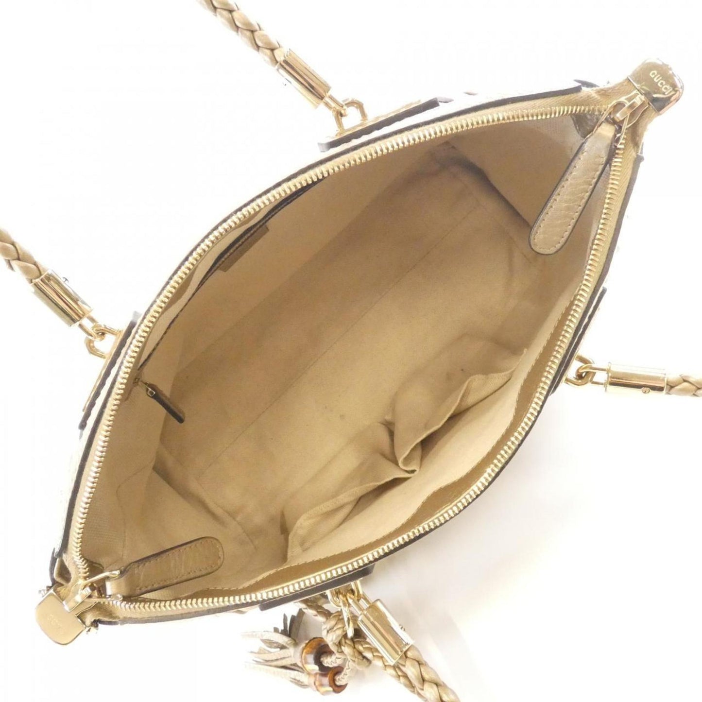 Gucci Gold Leather Shoulder Bag ( )