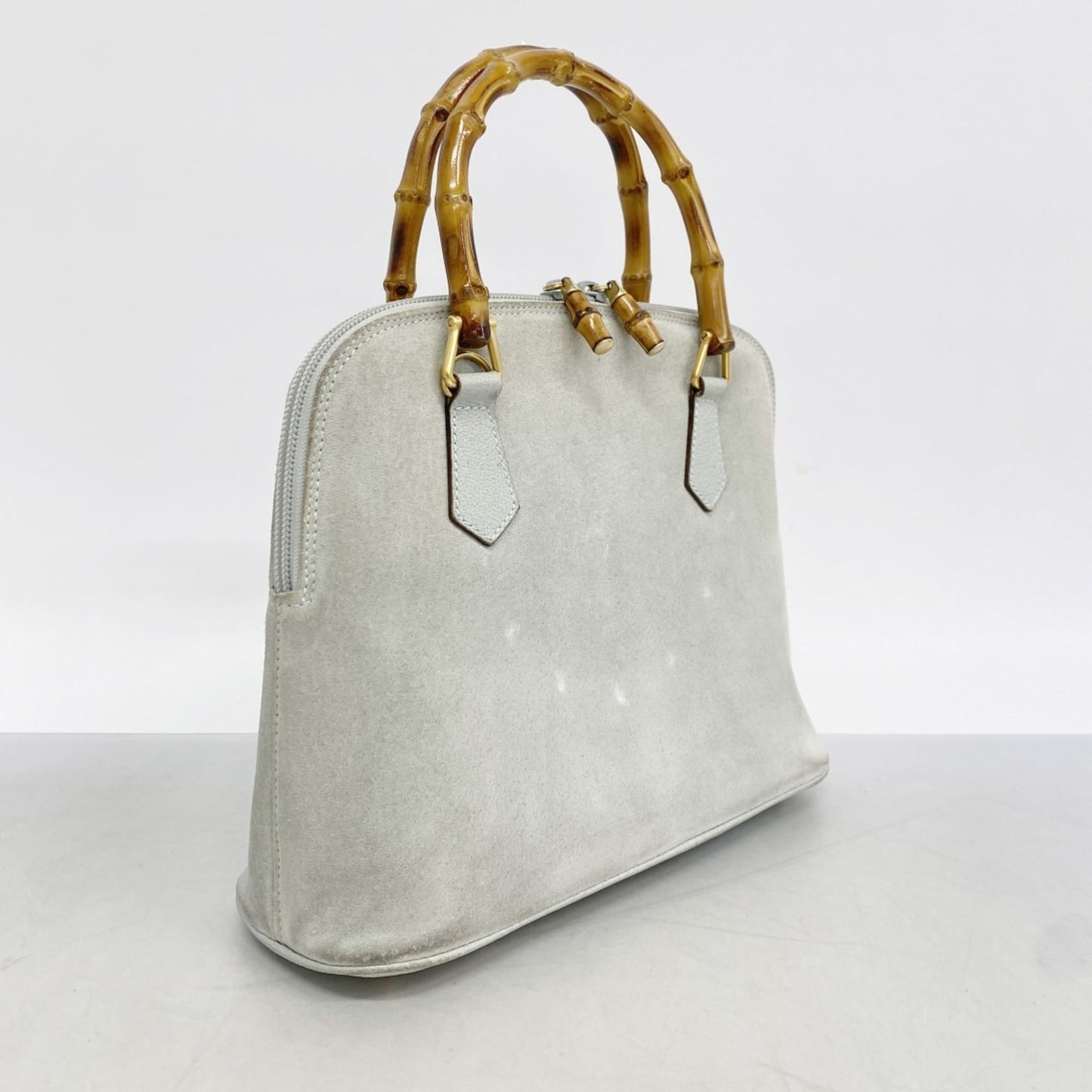 Gucci Sky Blue Suede Handbag ( )
