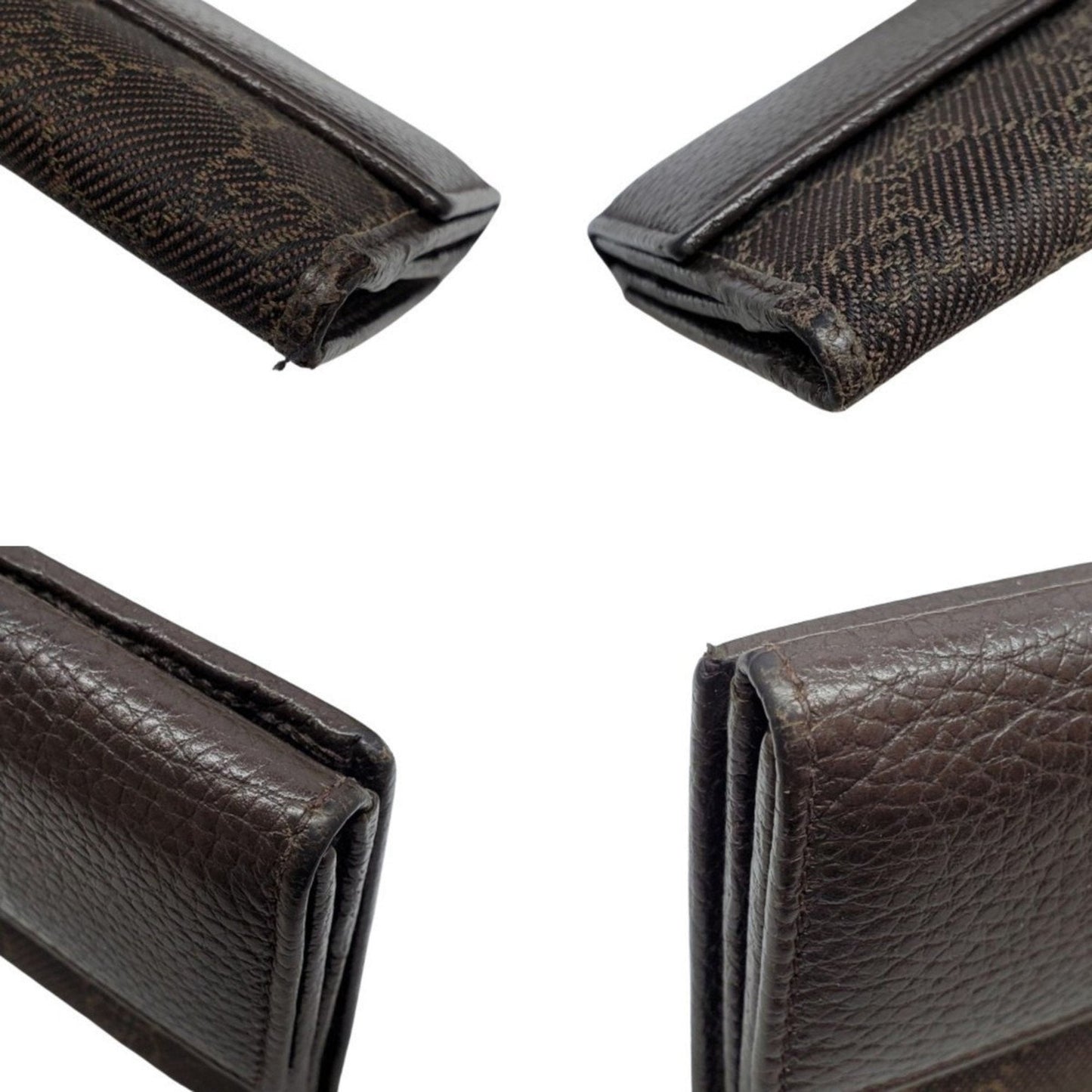 Gucci Brown Gg Canvas Long Wallet (Bi-Fold) ( )