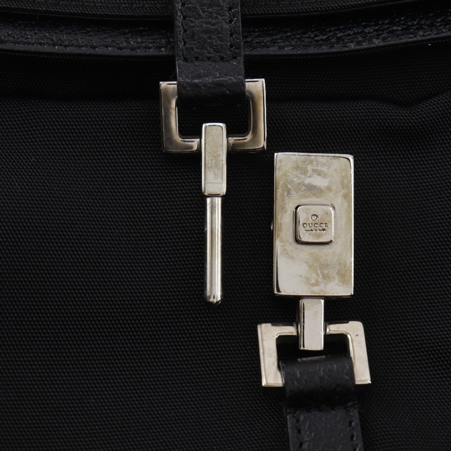 Gucci Black Nylon Canvas Shoulder Bag ( )