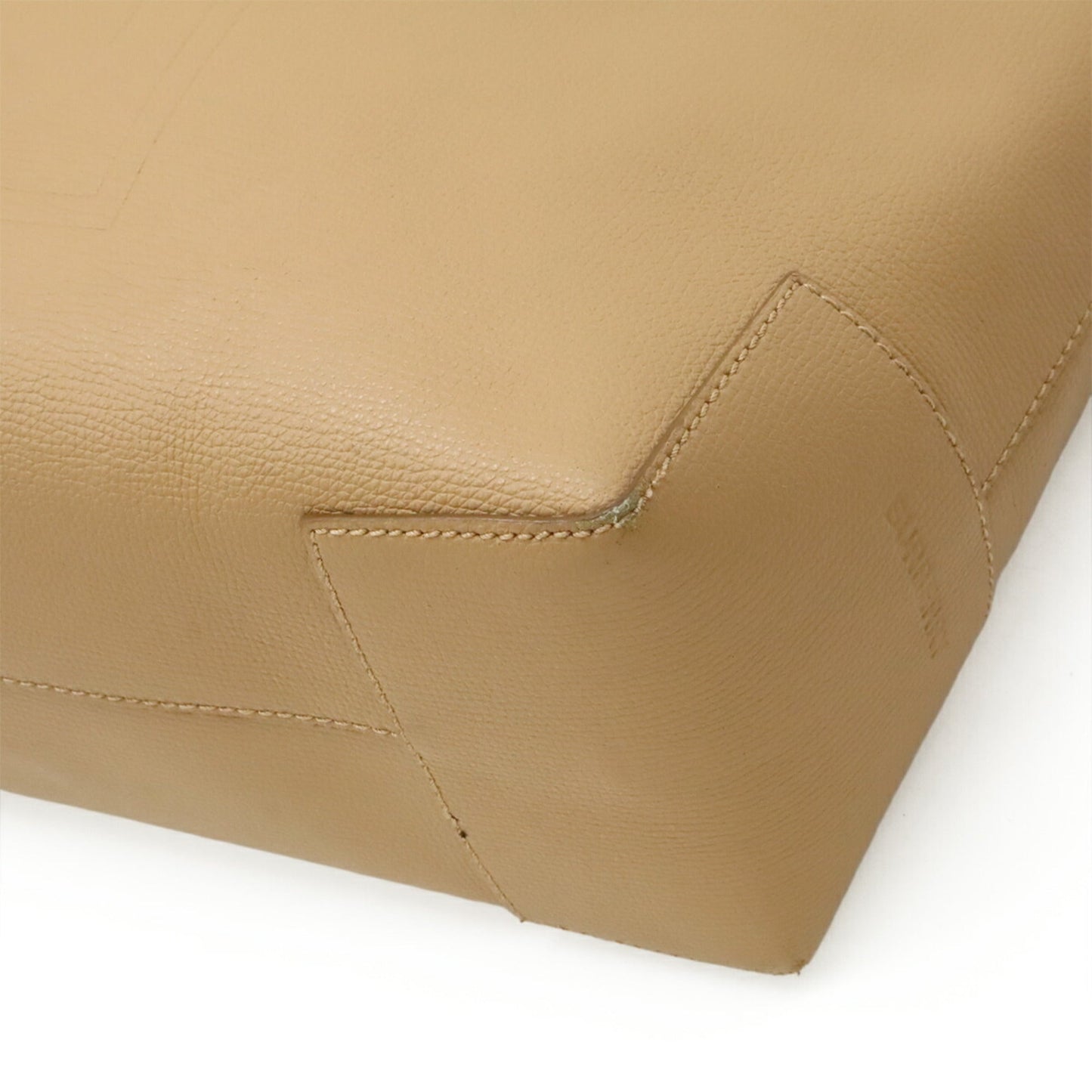Burberry Beige Leather Shoulder Bag Tote Bag ( )